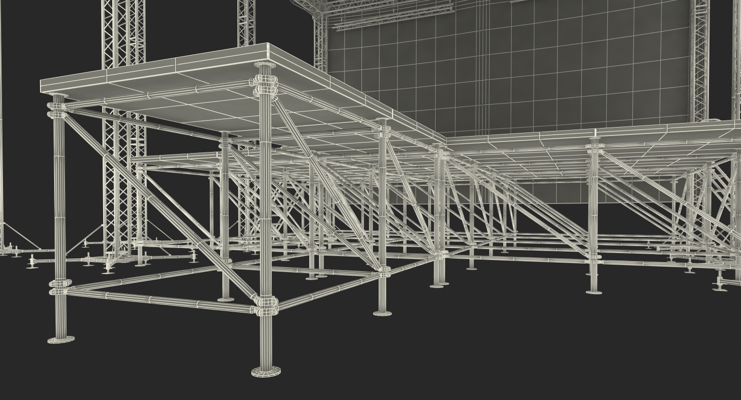 3D Outdoor Concert Stage