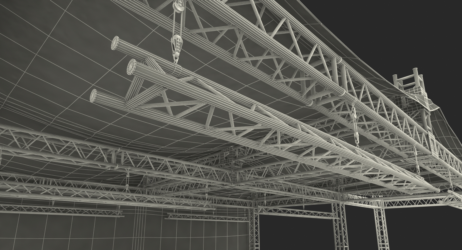 3D Outdoor Concert Stage