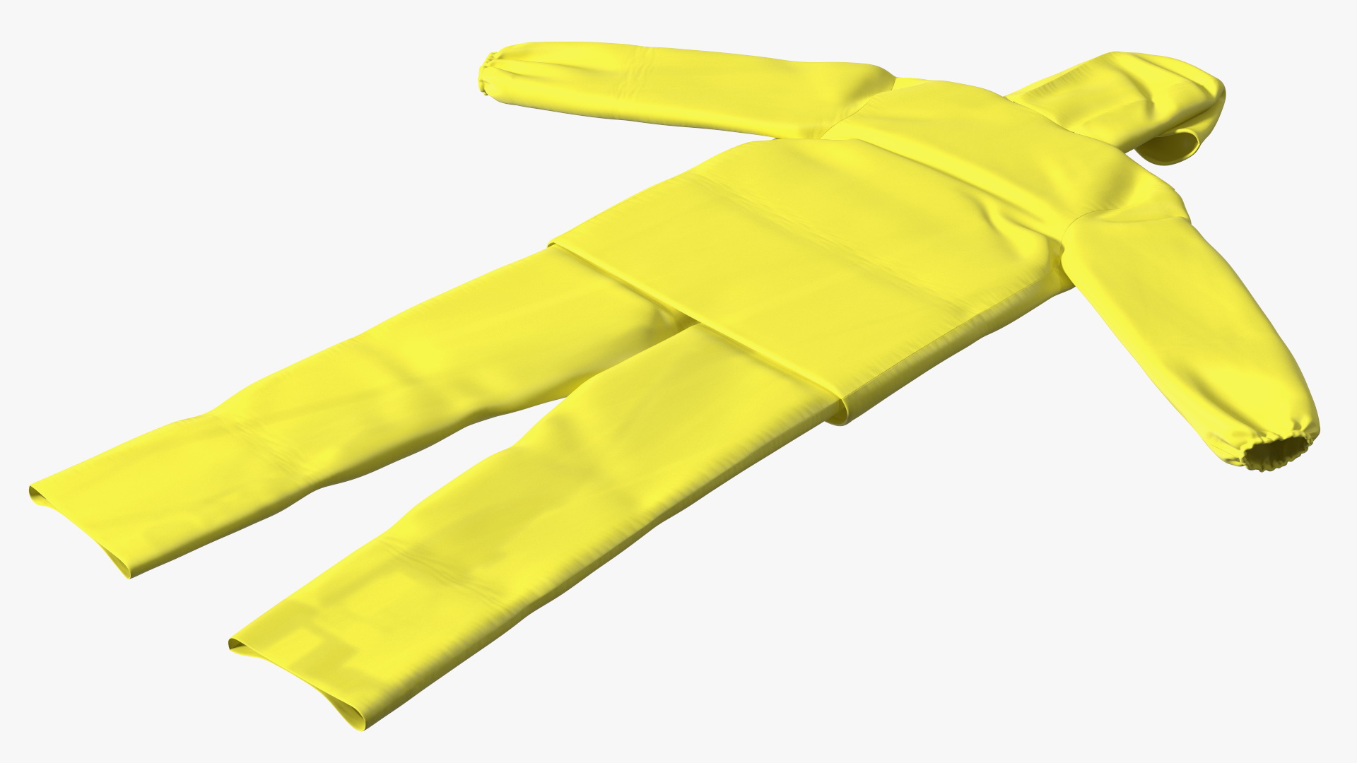 John Deere Safety Rain Suit Yellow 3D model