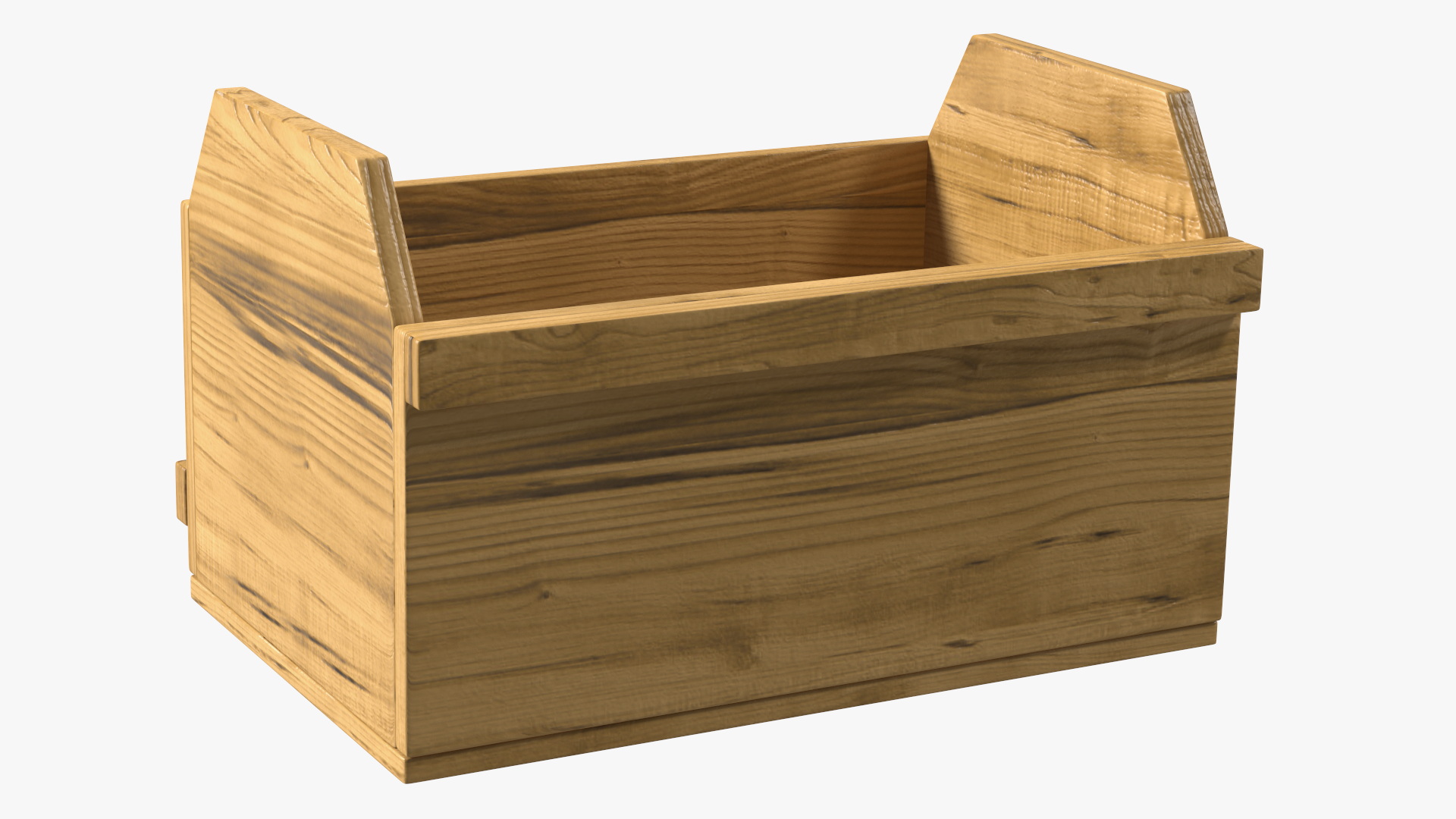 Wooden Display Stand with Crates 3D