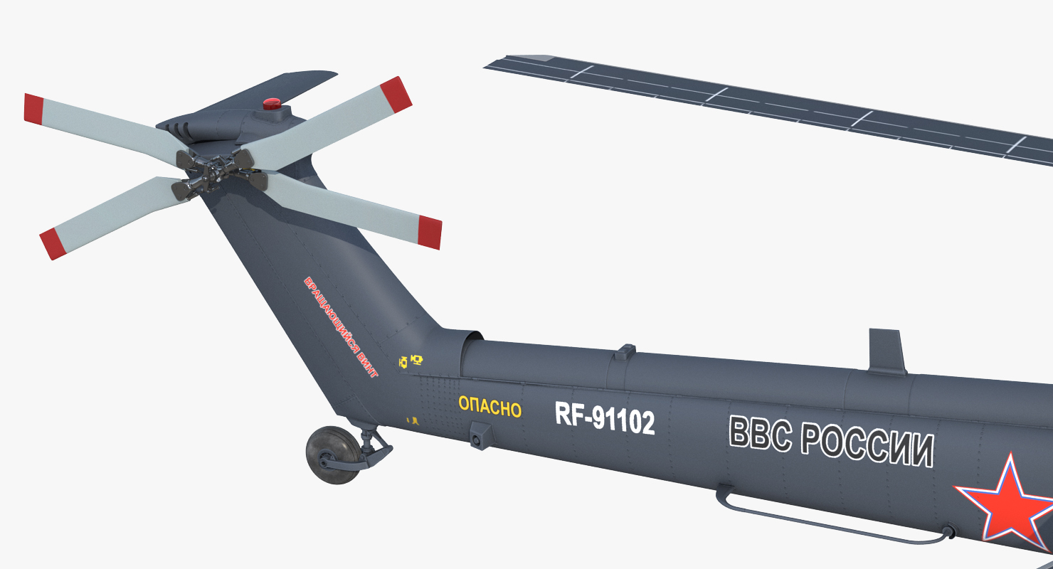 3D model Attack Helicopter MI 28H Havoc