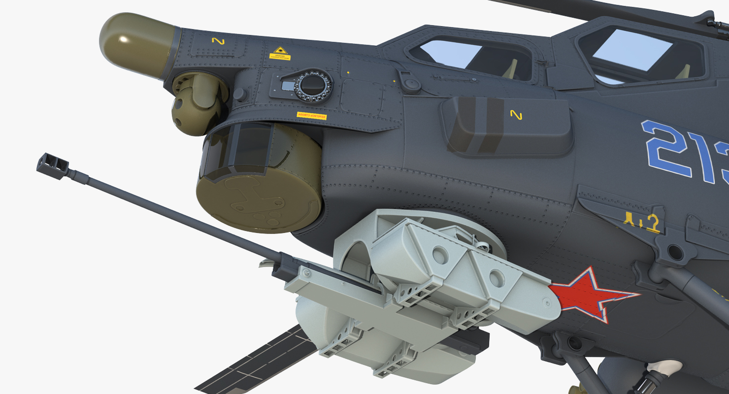 3D model Attack Helicopter MI 28H Havoc