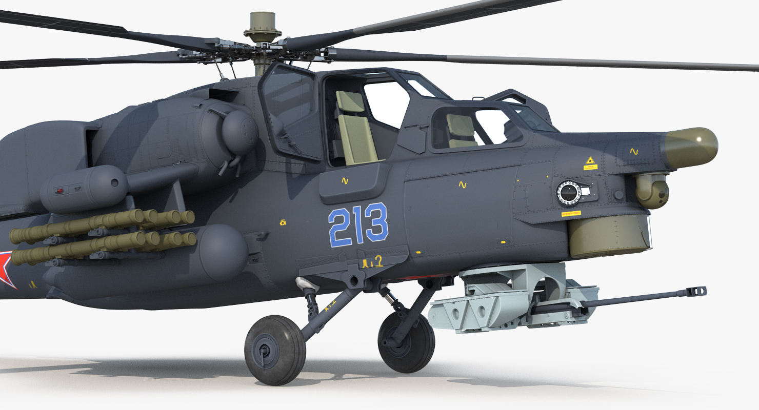 3D model Attack Helicopter MI 28H Havoc