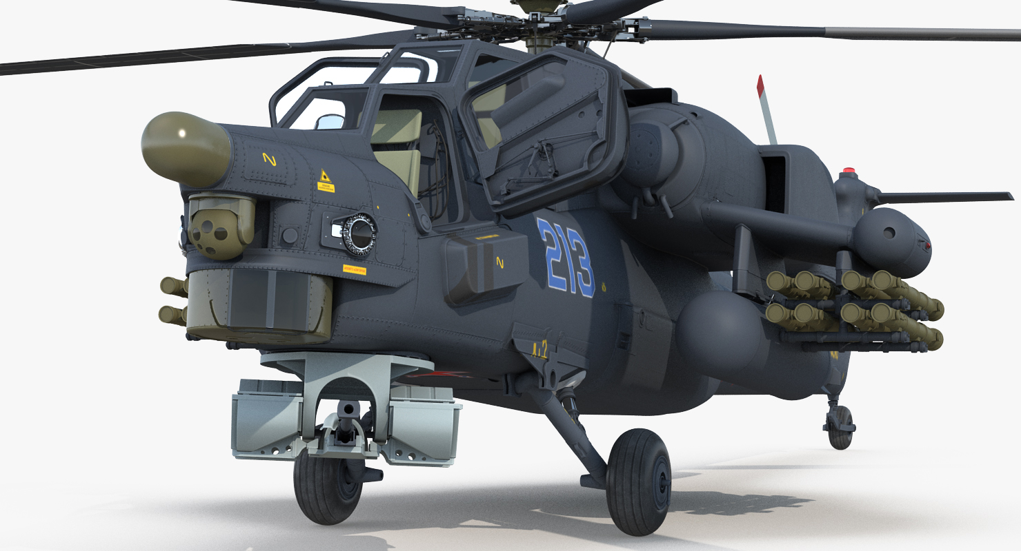3D model Attack Helicopter MI 28H Havoc