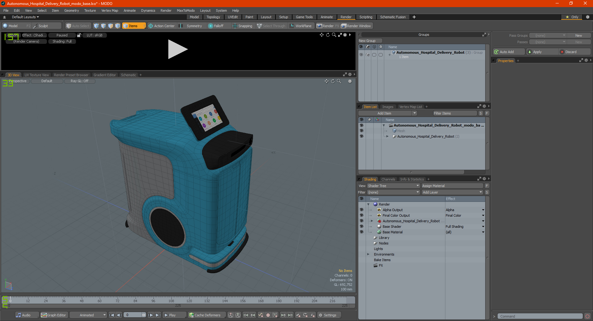 Autonomous Hospital Delivery Robot 3D model