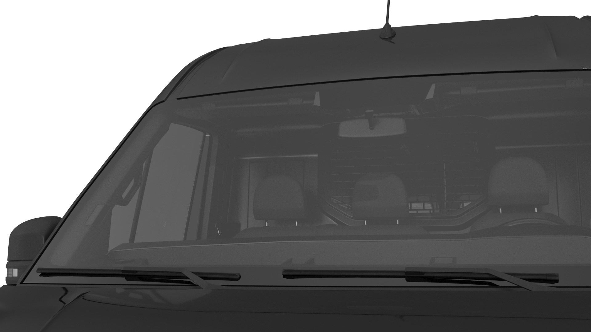 Volkswagen Crafter Van 2024 Black Color 3D model