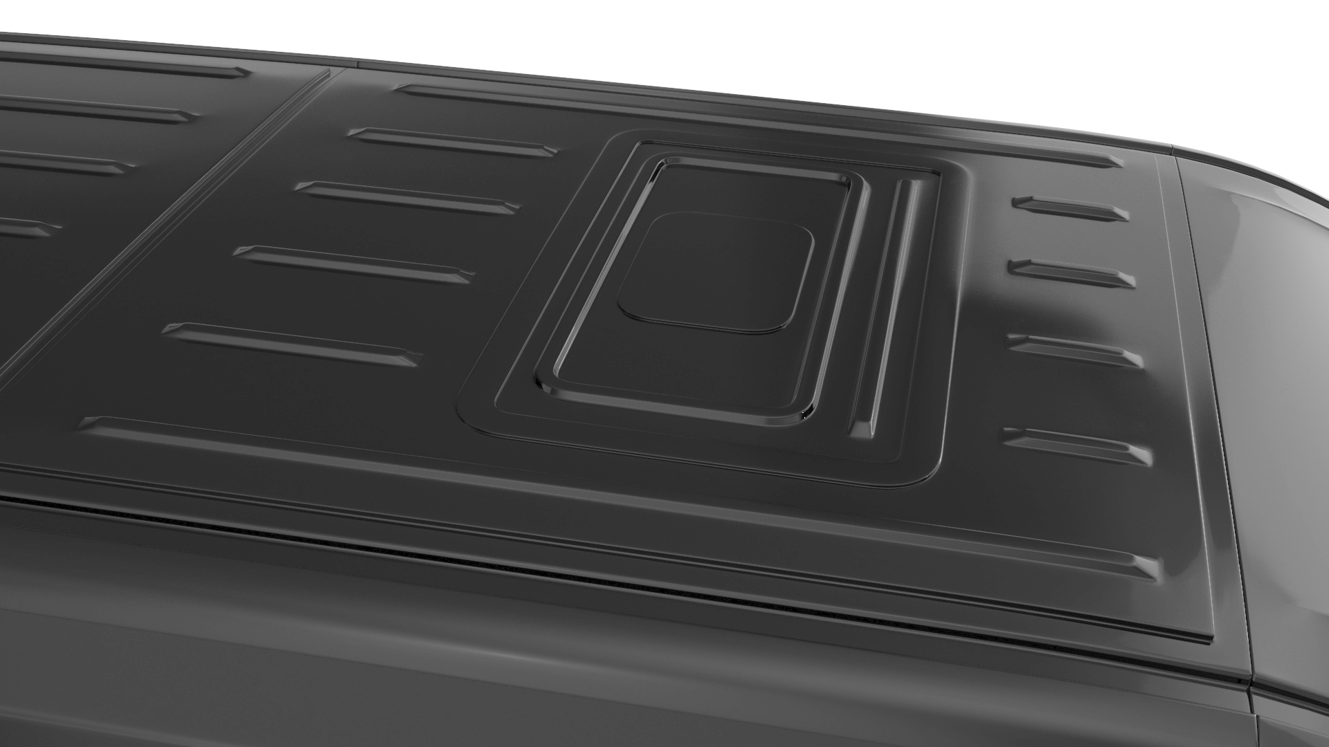 Volkswagen Crafter Van 2024 Black Color 3D model