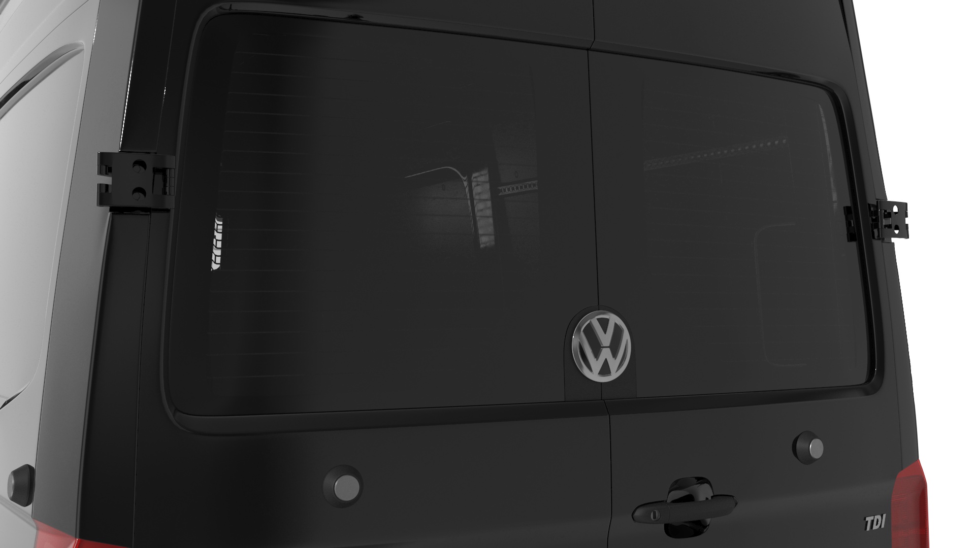 Volkswagen Crafter Van 2024 Black Color 3D model