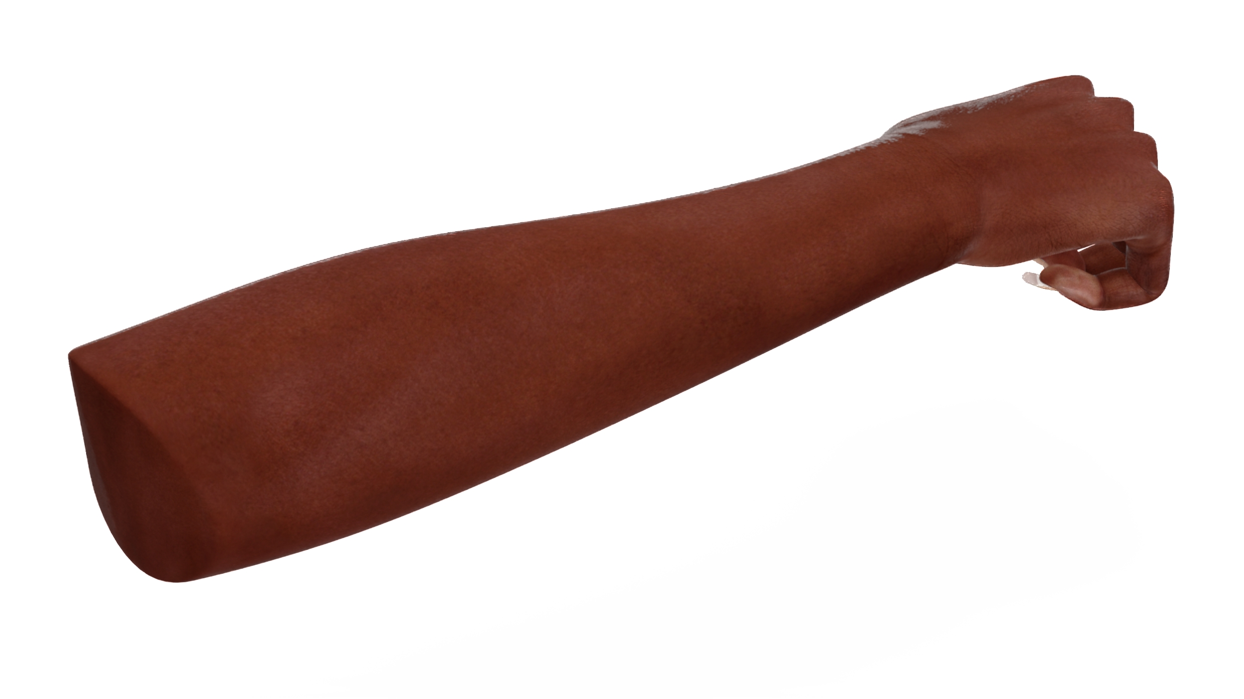 3D Dark Skinned Woman Fist model