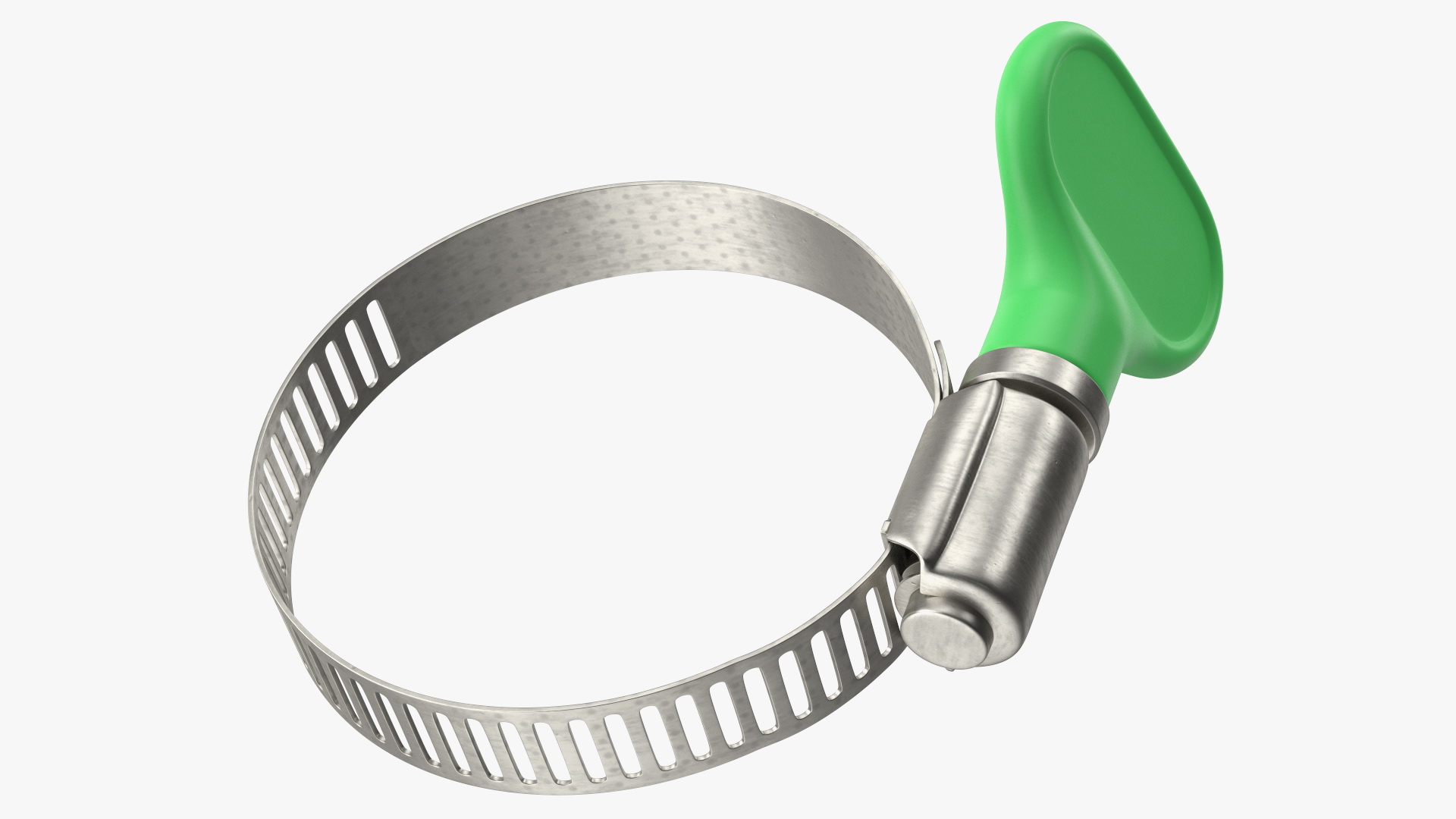 3D Worm Gear Hose Clamp with Key Set model