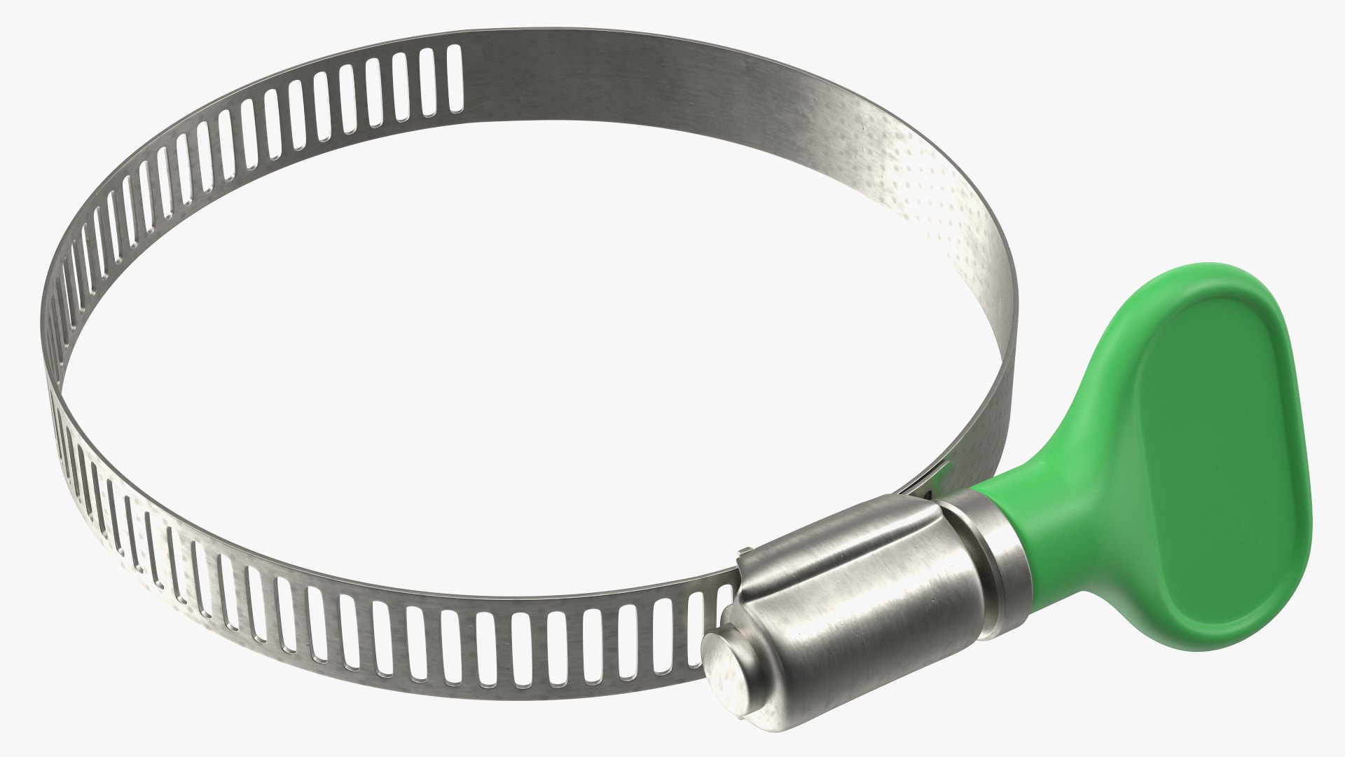 3D Worm Gear Hose Clamp with Key Set model