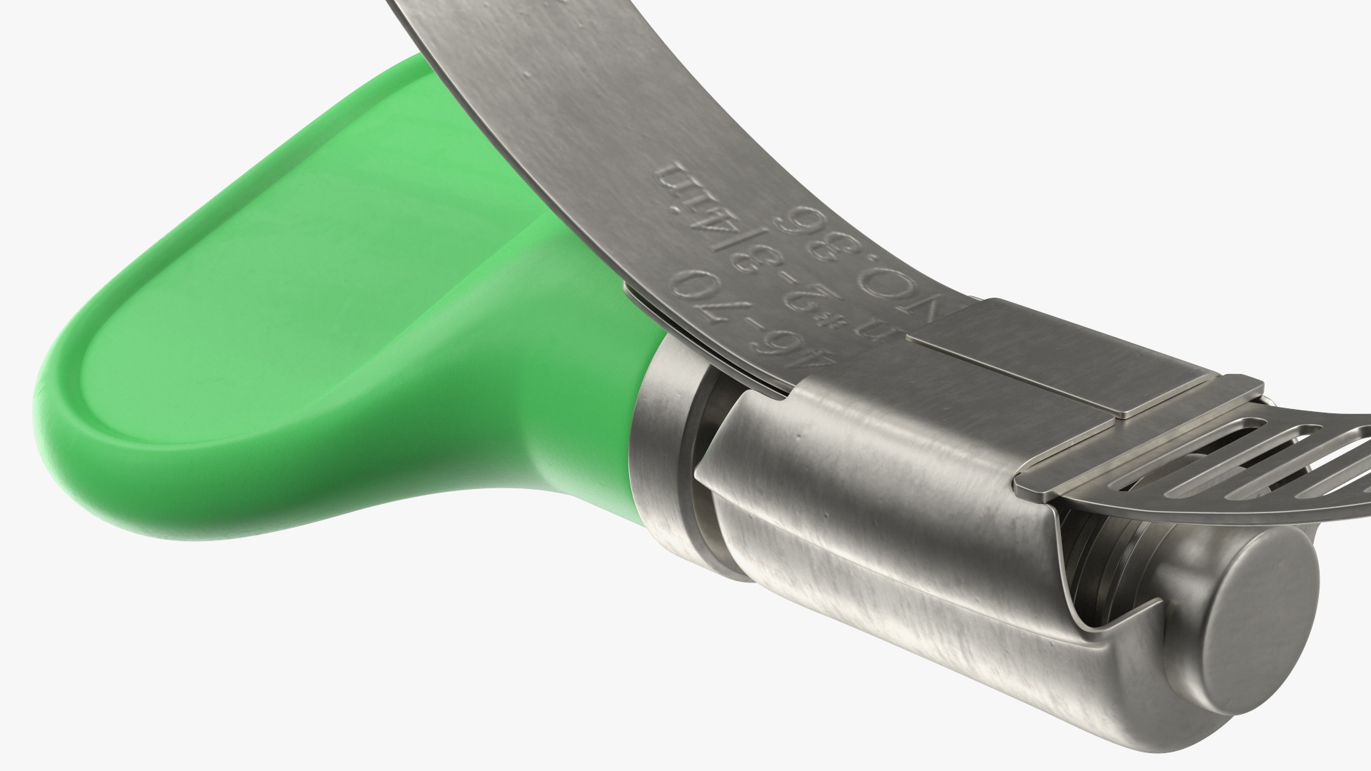 3D Worm Gear Hose Clamp with Key Set model