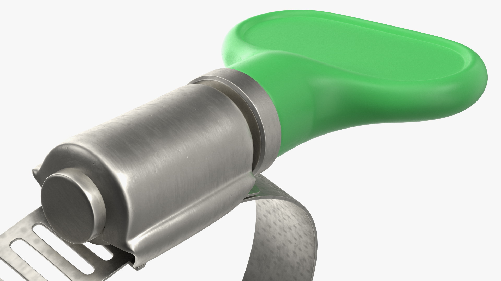 3D Worm Gear Hose Clamp with Key Set model