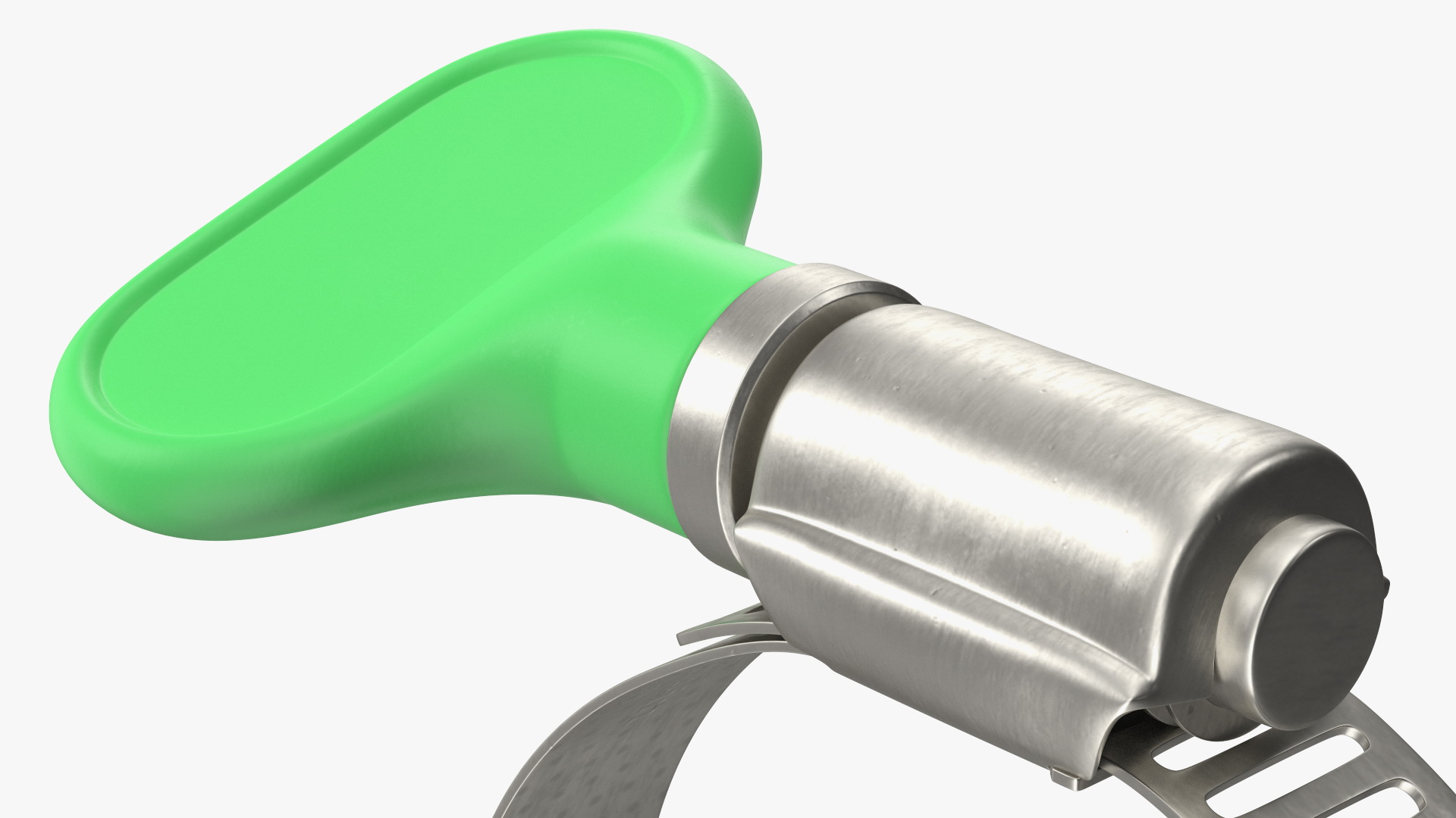 3D Worm Gear Hose Clamp with Key Set model