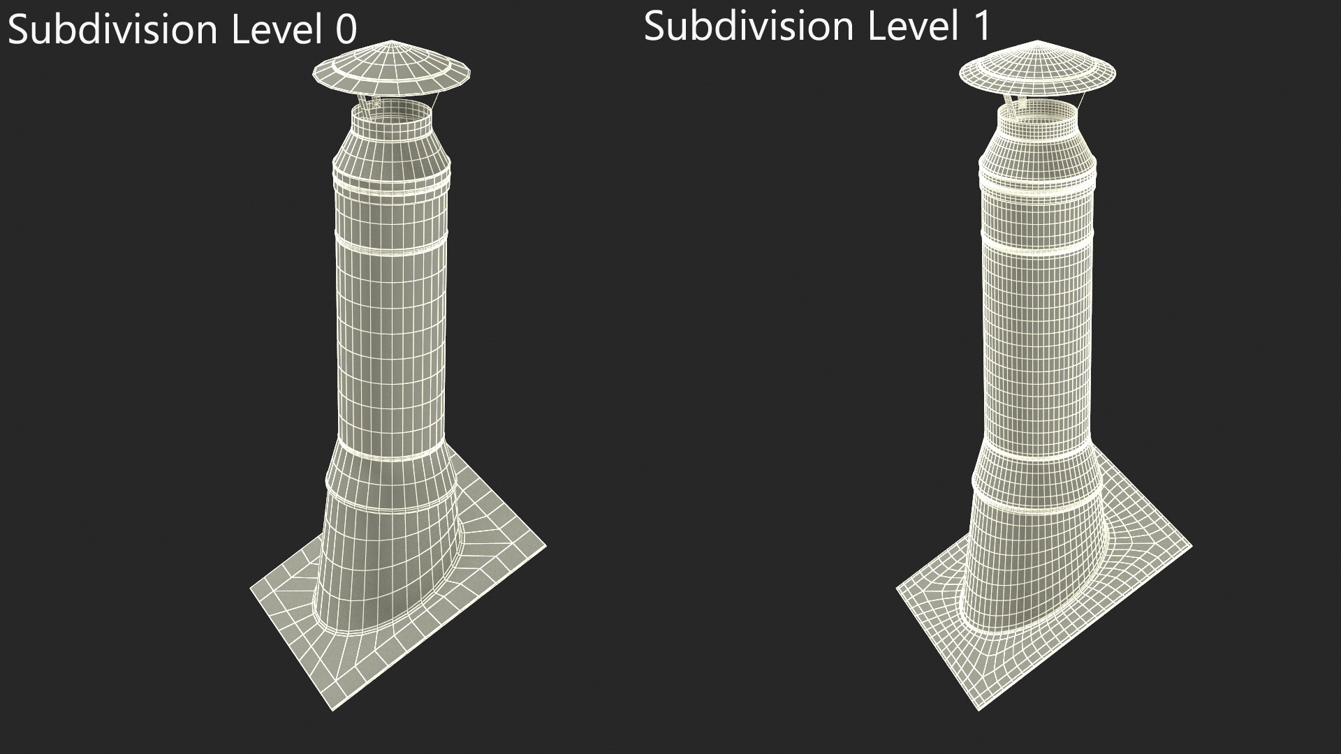 3D model Stainless Steel Chimney Corner Base