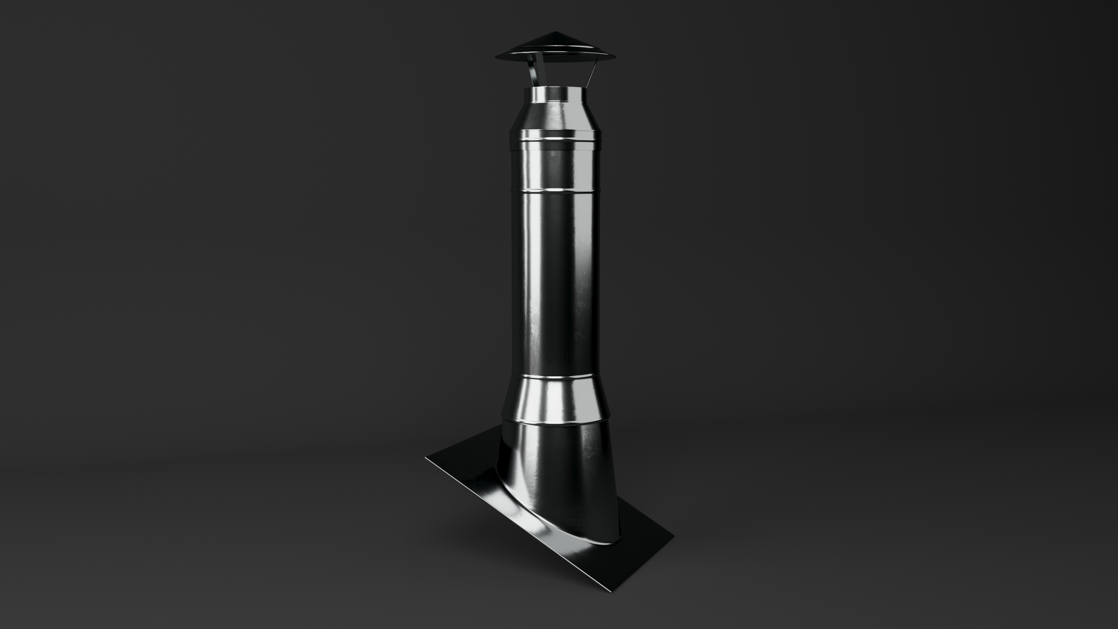 3D model Stainless Steel Chimney Corner Base