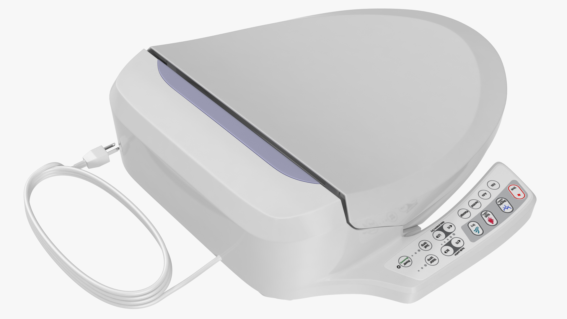 3D Elongated Smart Bidet Toilet Seat model