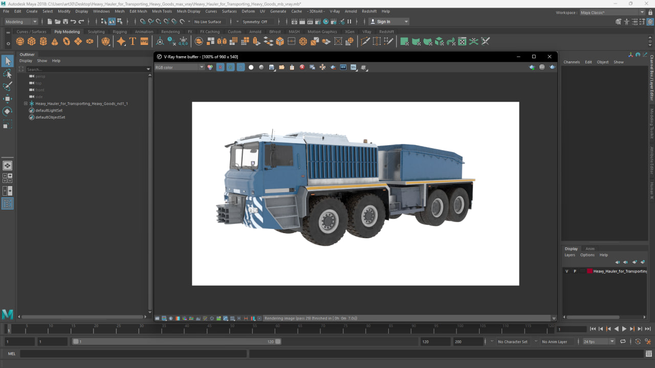 3D Heavy Hauler for Transporting Heavy Goods