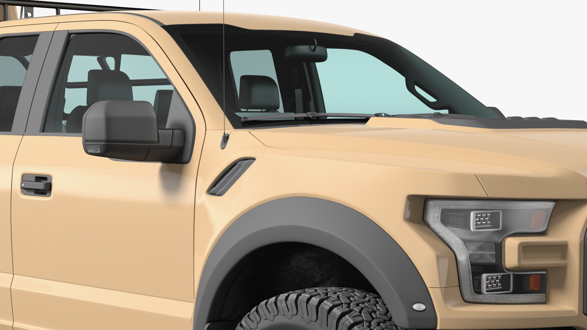 Ford F150 Raptor with X-MADIS Anti Drone System 3D