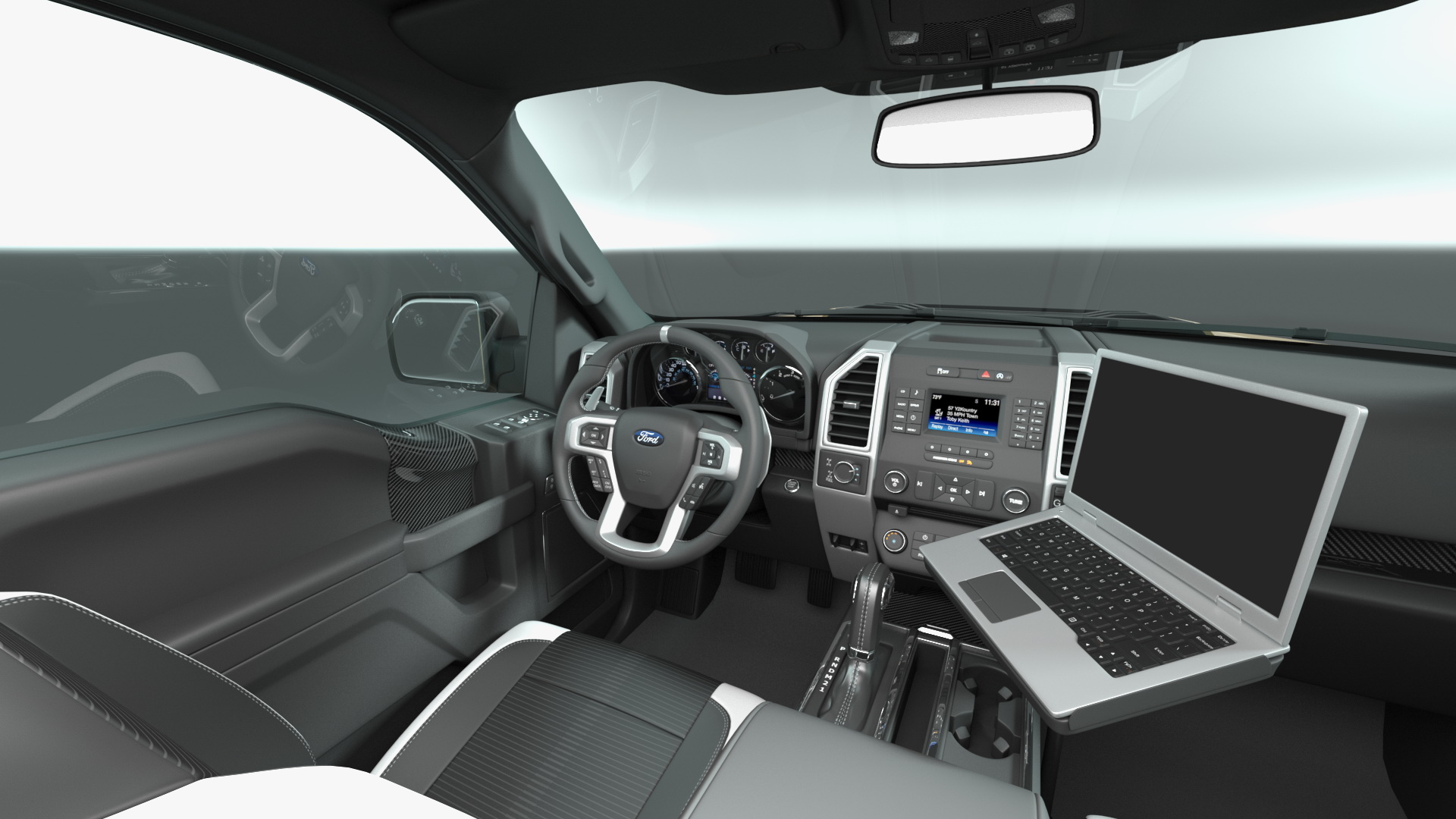 Ford F150 Raptor with X-MADIS Anti Drone System 3D
