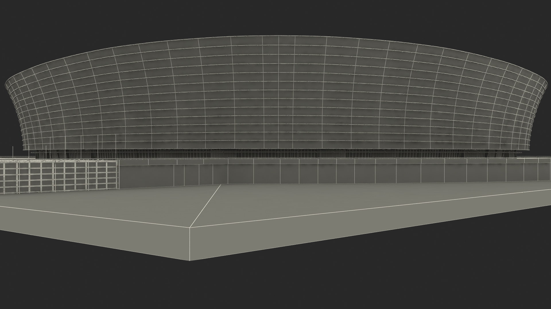 Stadium Cape Town Green Point 3D model