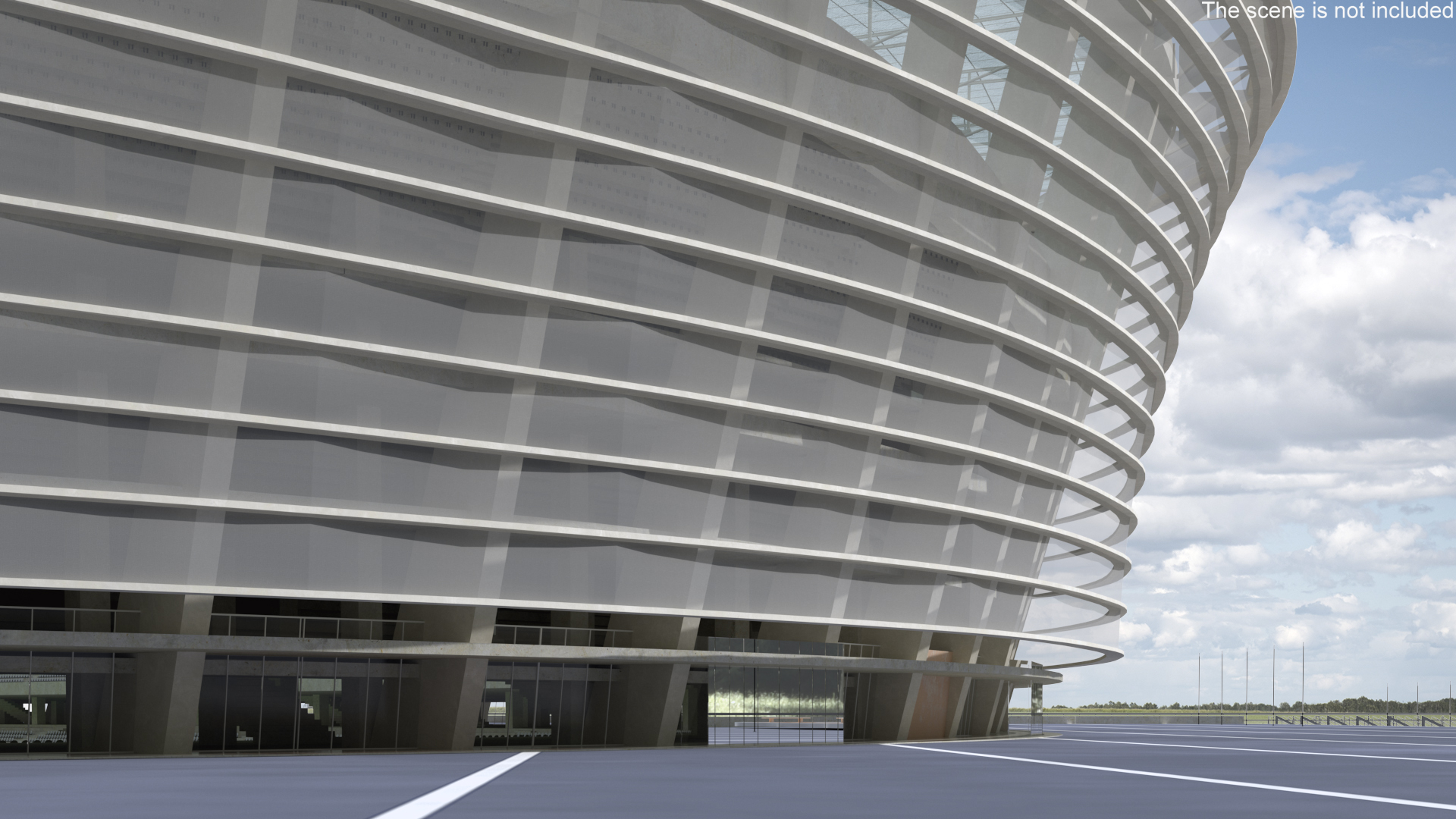 Stadium Cape Town Green Point 3D model