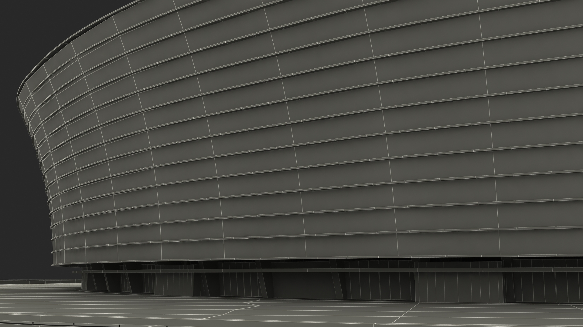 Stadium Cape Town Green Point 3D model