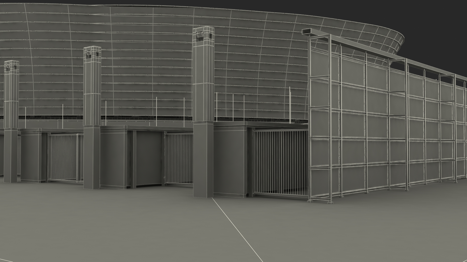 Stadium Cape Town Green Point 3D model