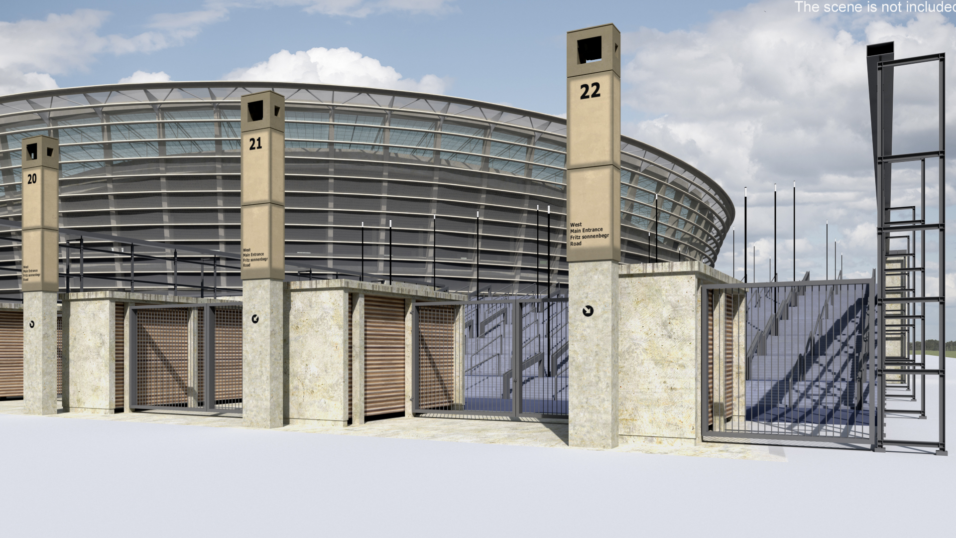 Stadium Cape Town Green Point 3D model
