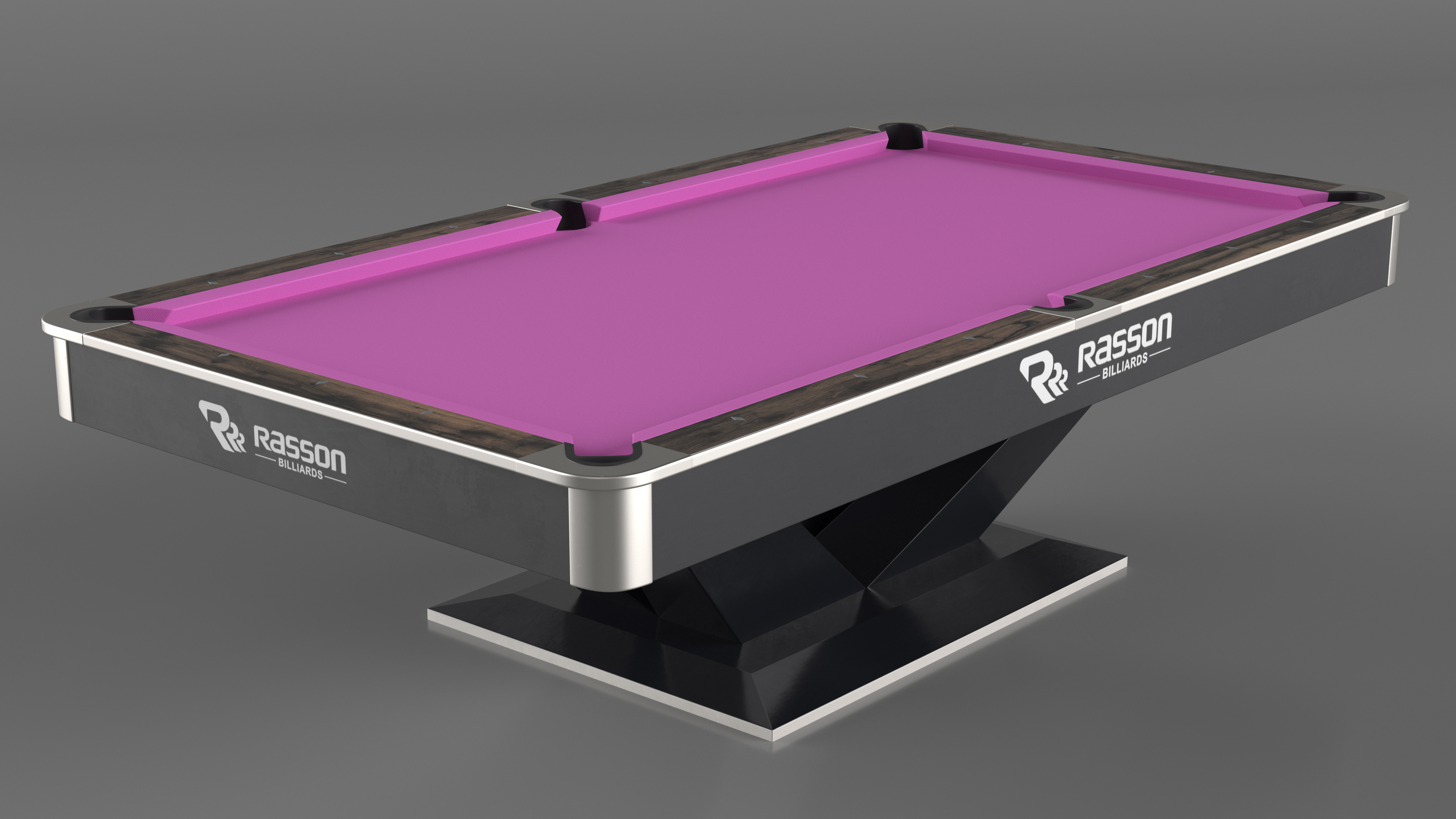 3D model Commercial Pool Table 9ft Rasson Fuchsia