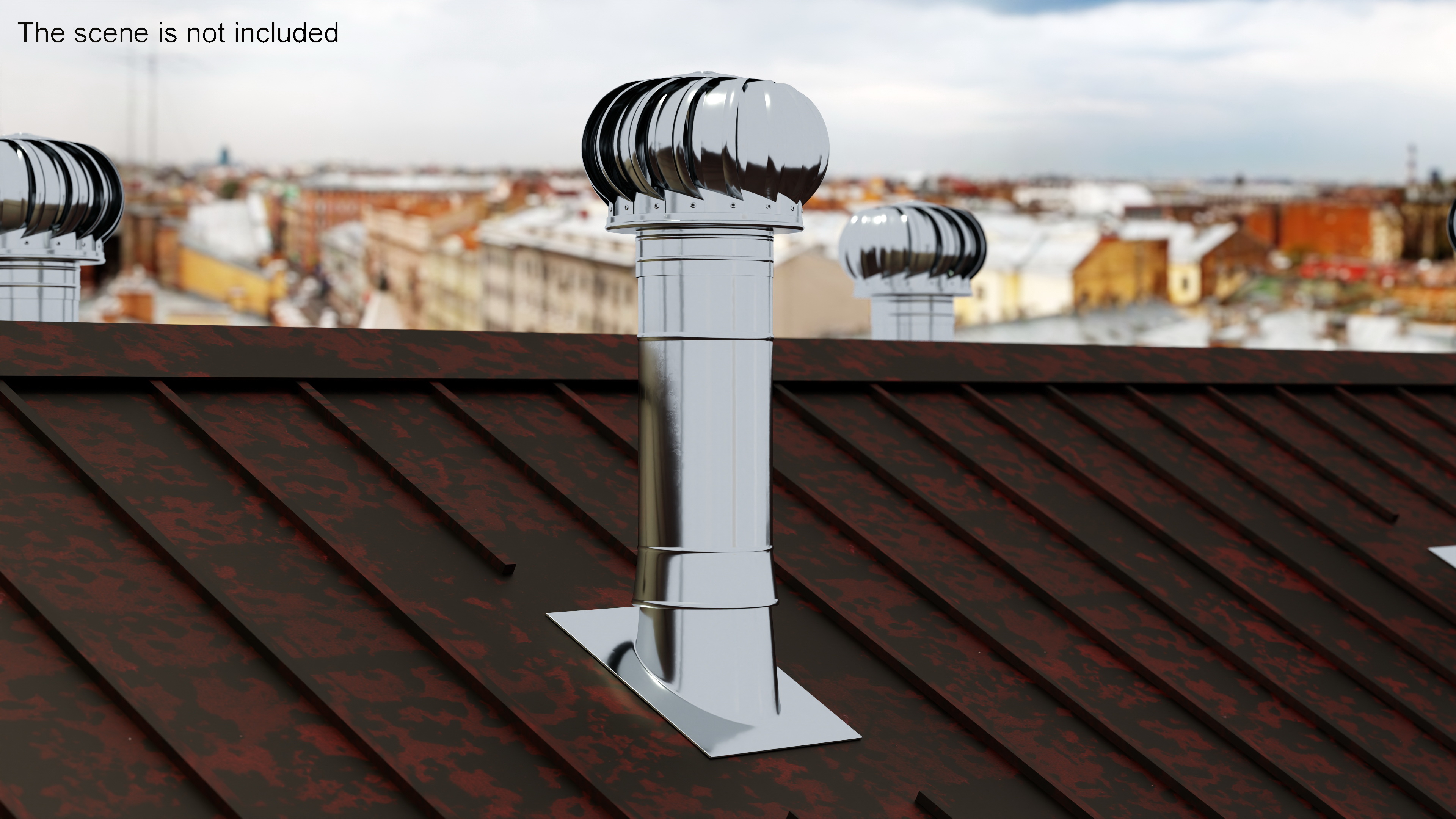 3D Round Stainless Steel Chimney Corner Base