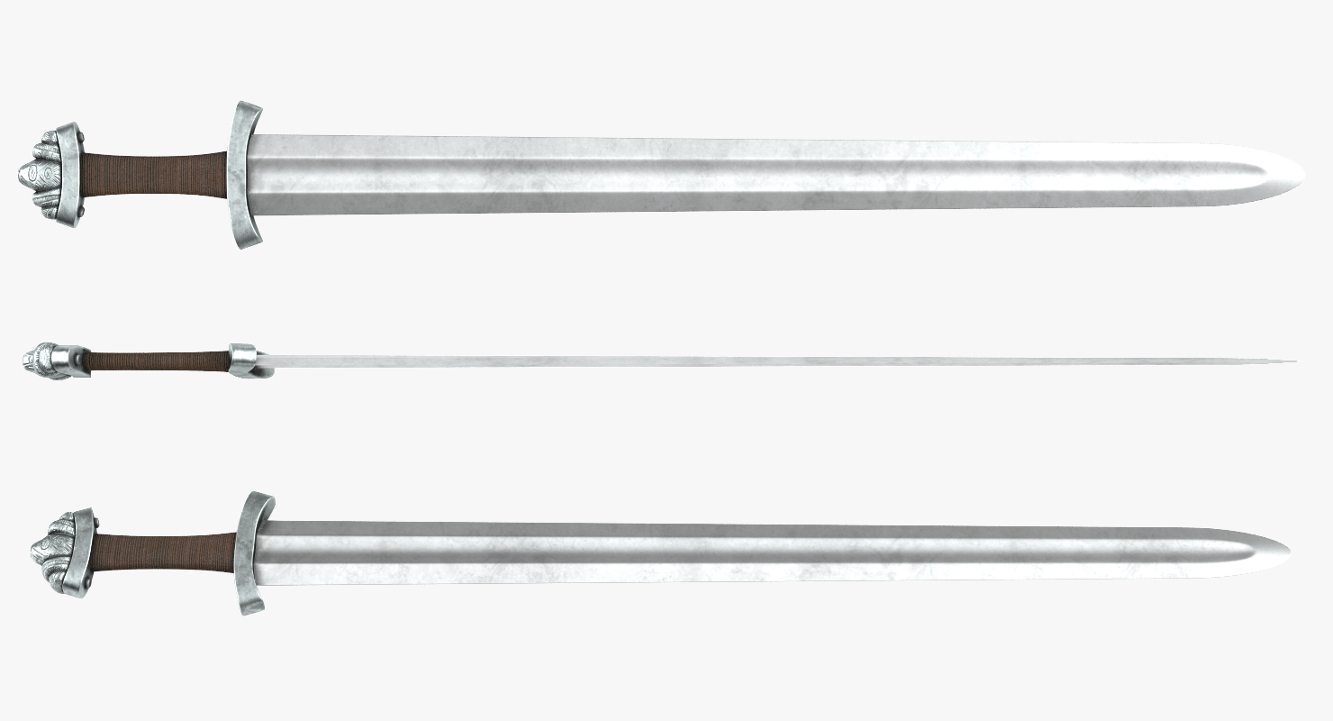 3D model Medieval Viking Sword Set