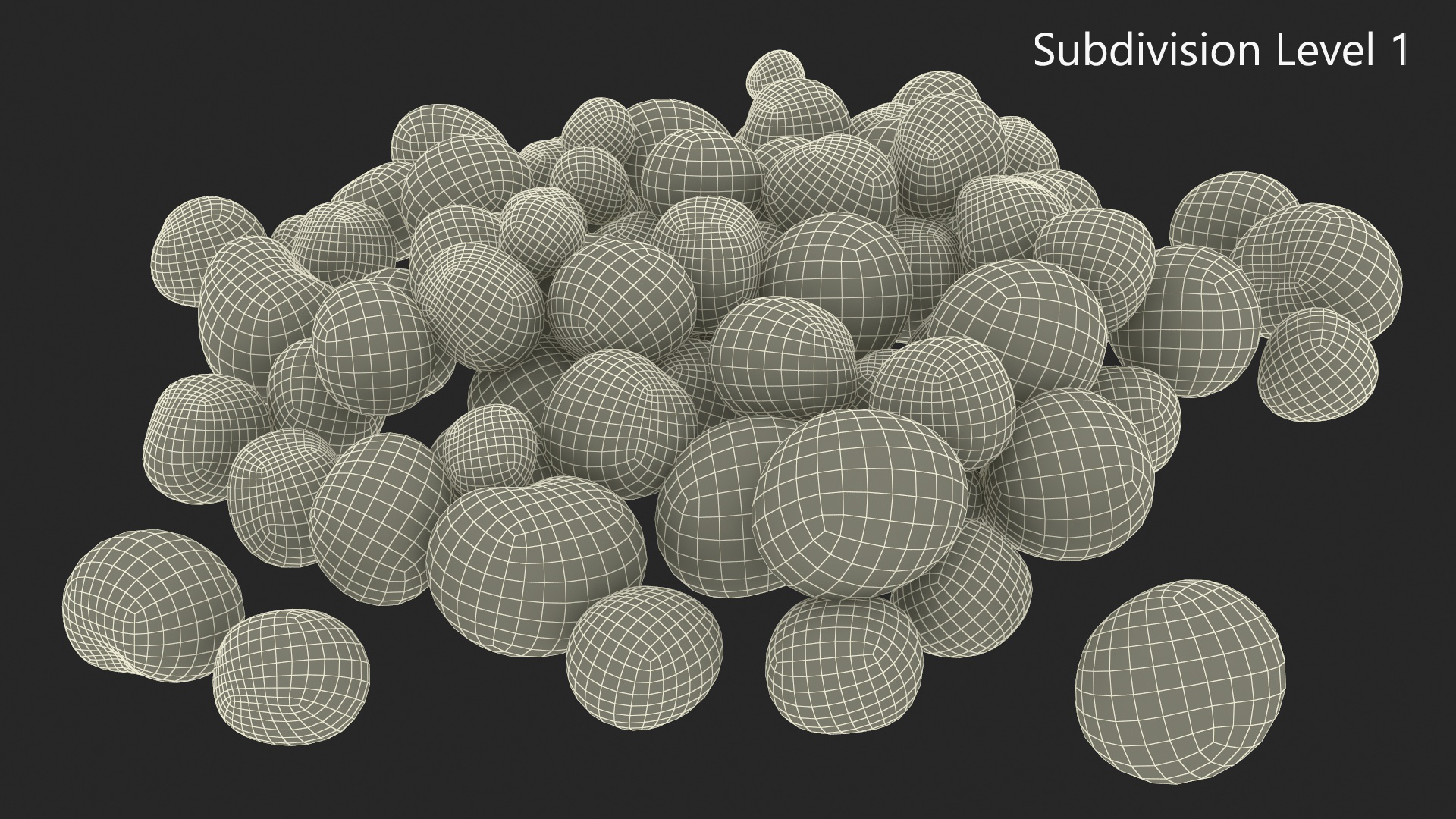 3D model Small Pile of Little Hail