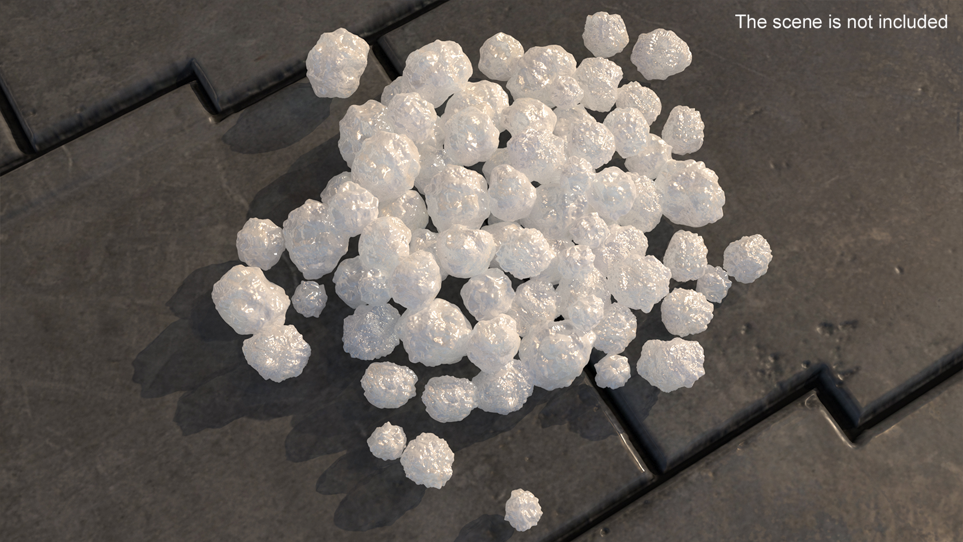 3D model Small Pile of Little Hail