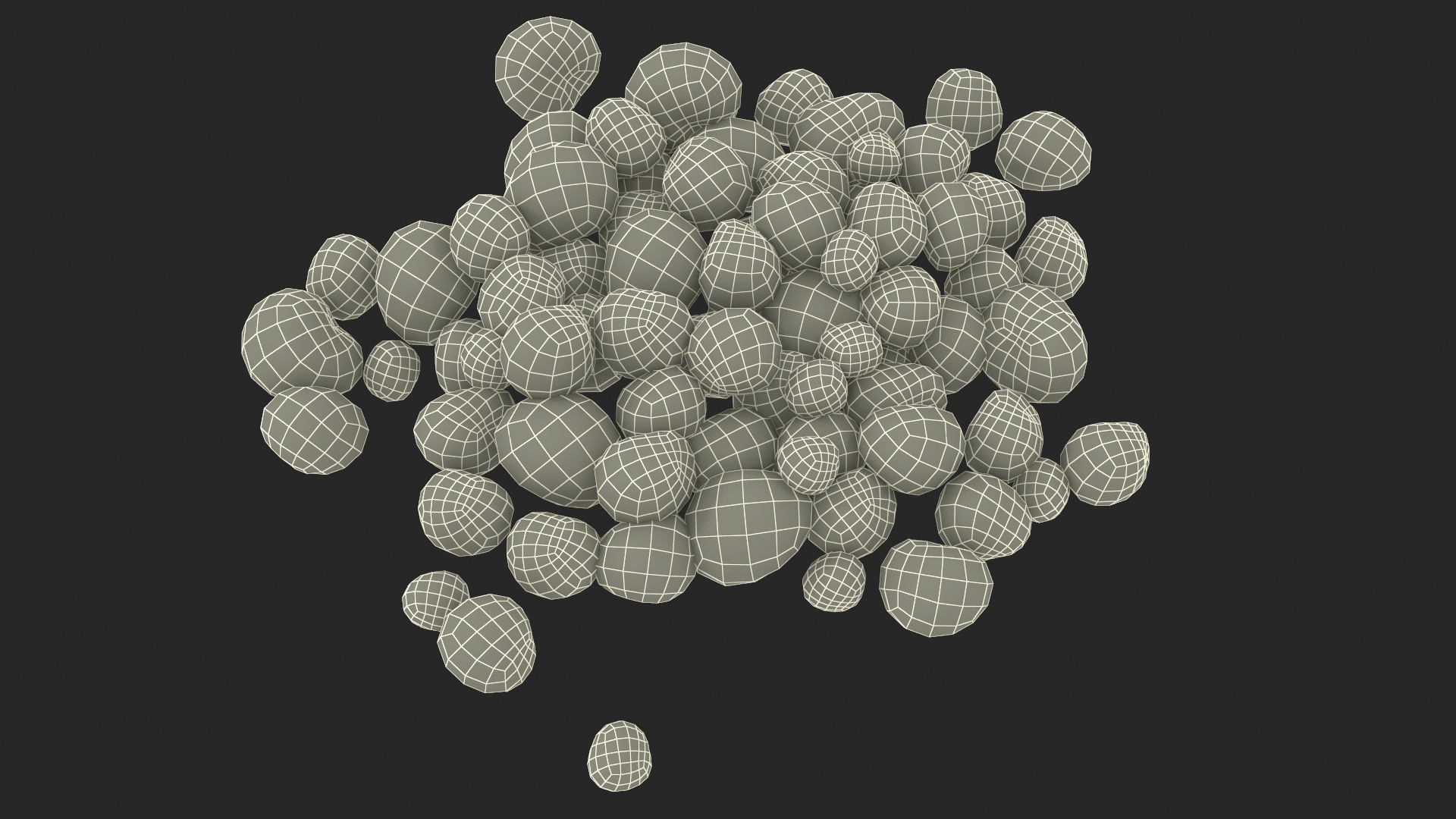 3D model Small Pile of Little Hail