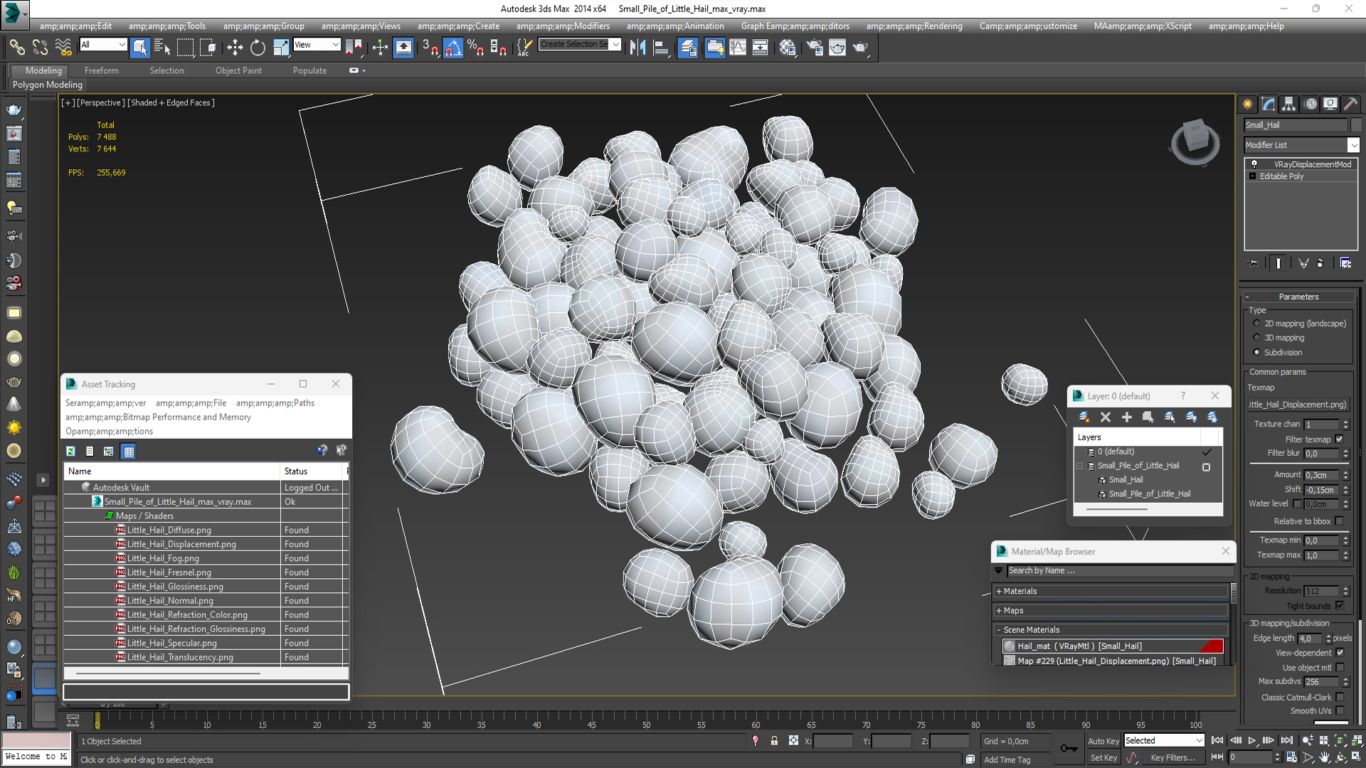3D model Small Pile of Little Hail