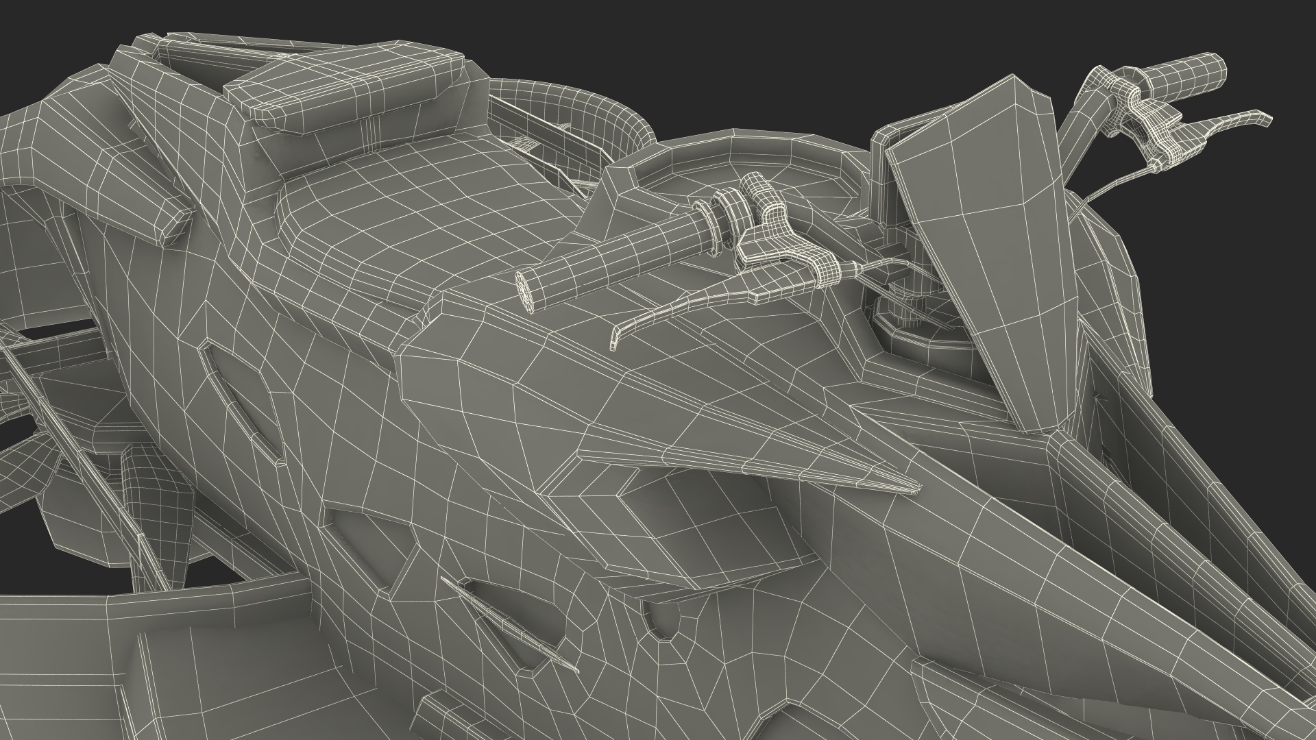 Black Hoverbike XTURISMO 3D model