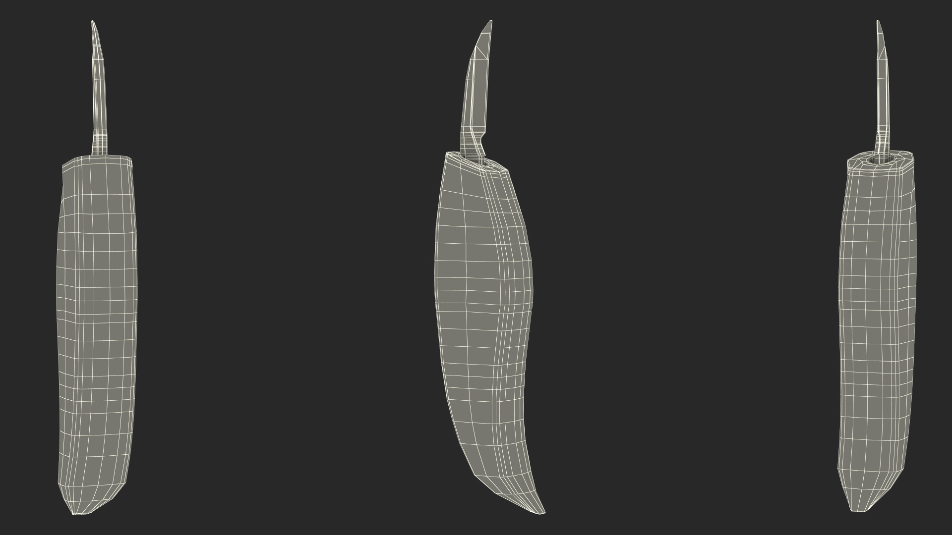 3D Knife Chip Carving model