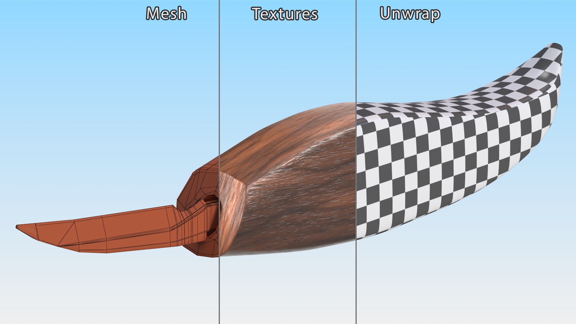 3D Knife Chip Carving model