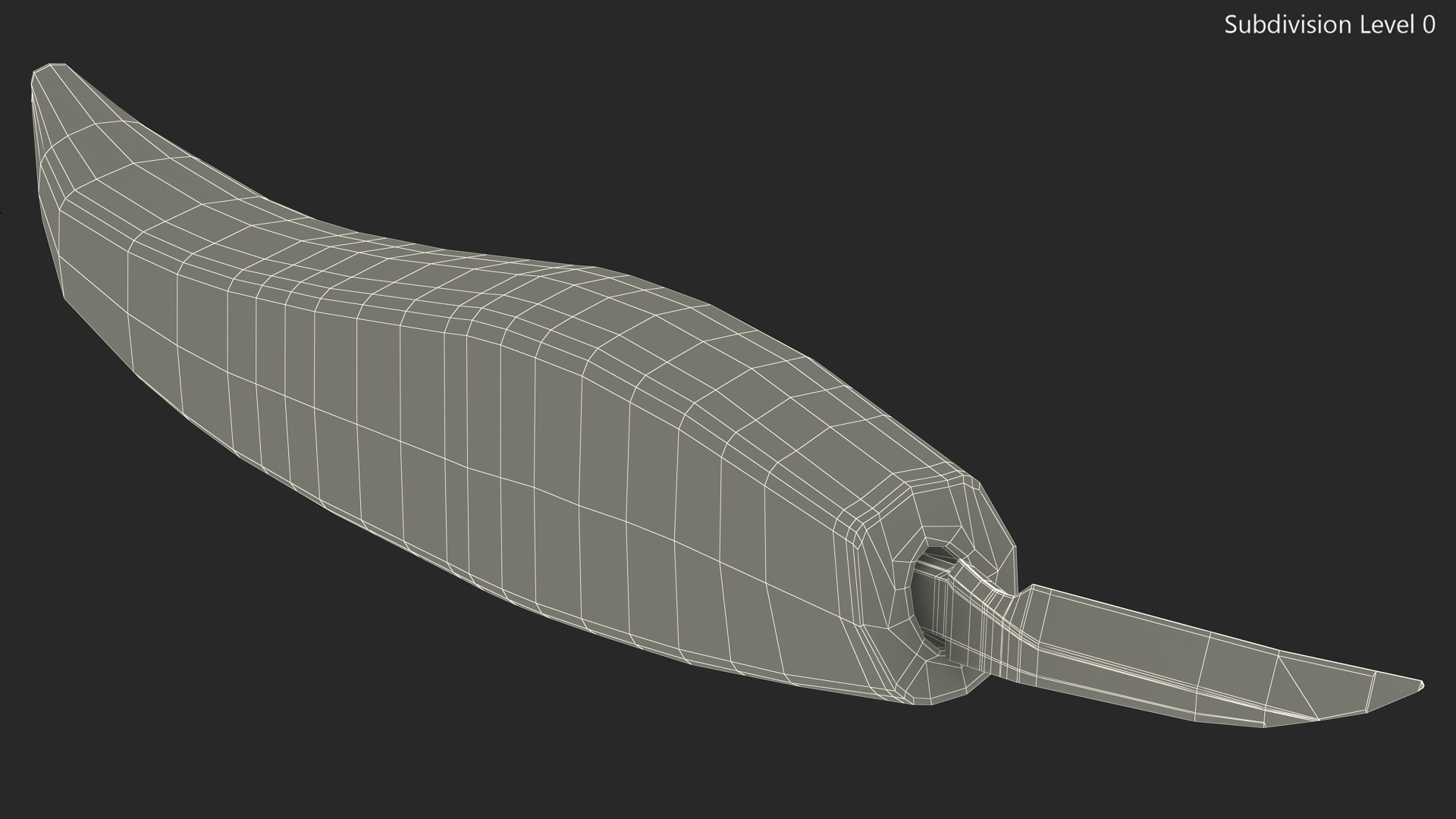 3D Knife Chip Carving model