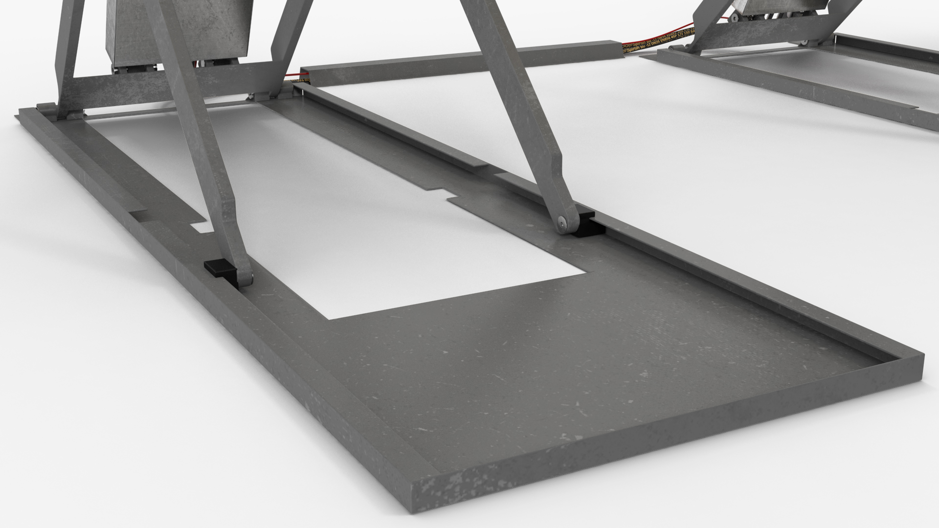 Industrial Car Lift 3D model