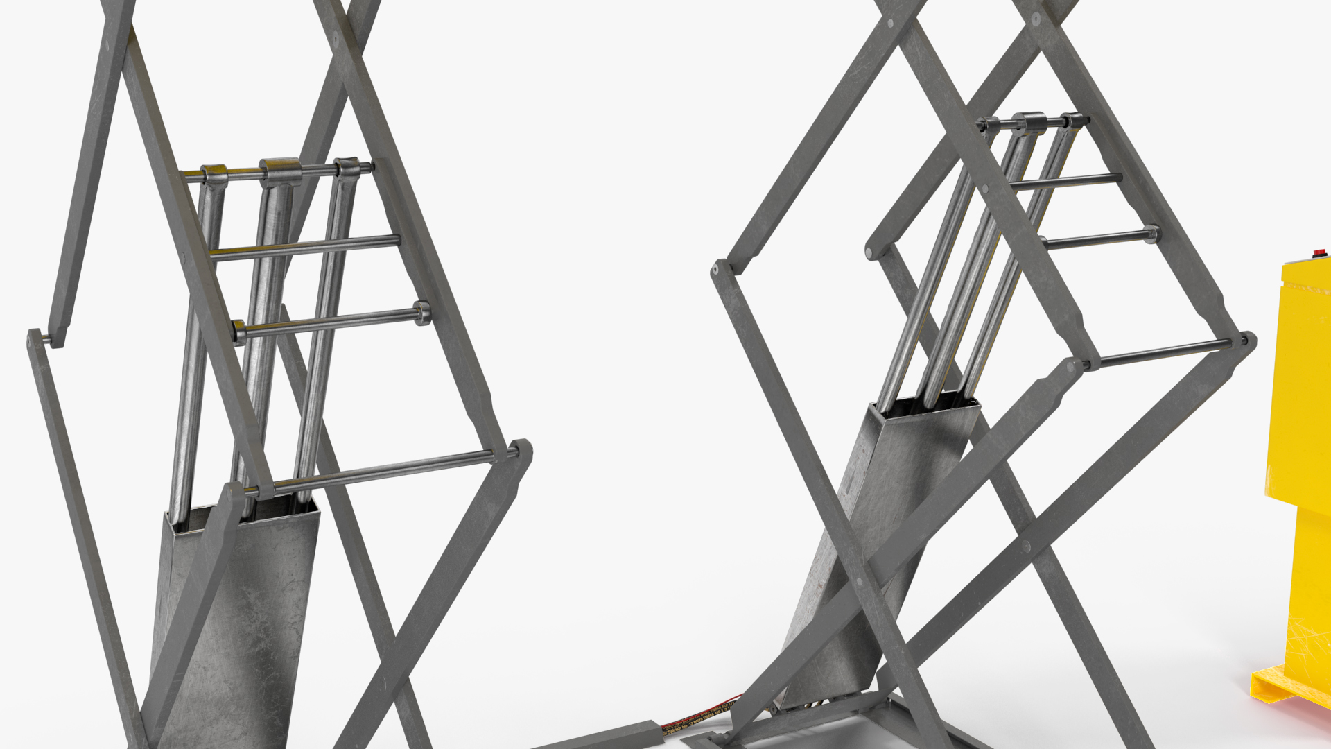 Industrial Car Lift 3D model
