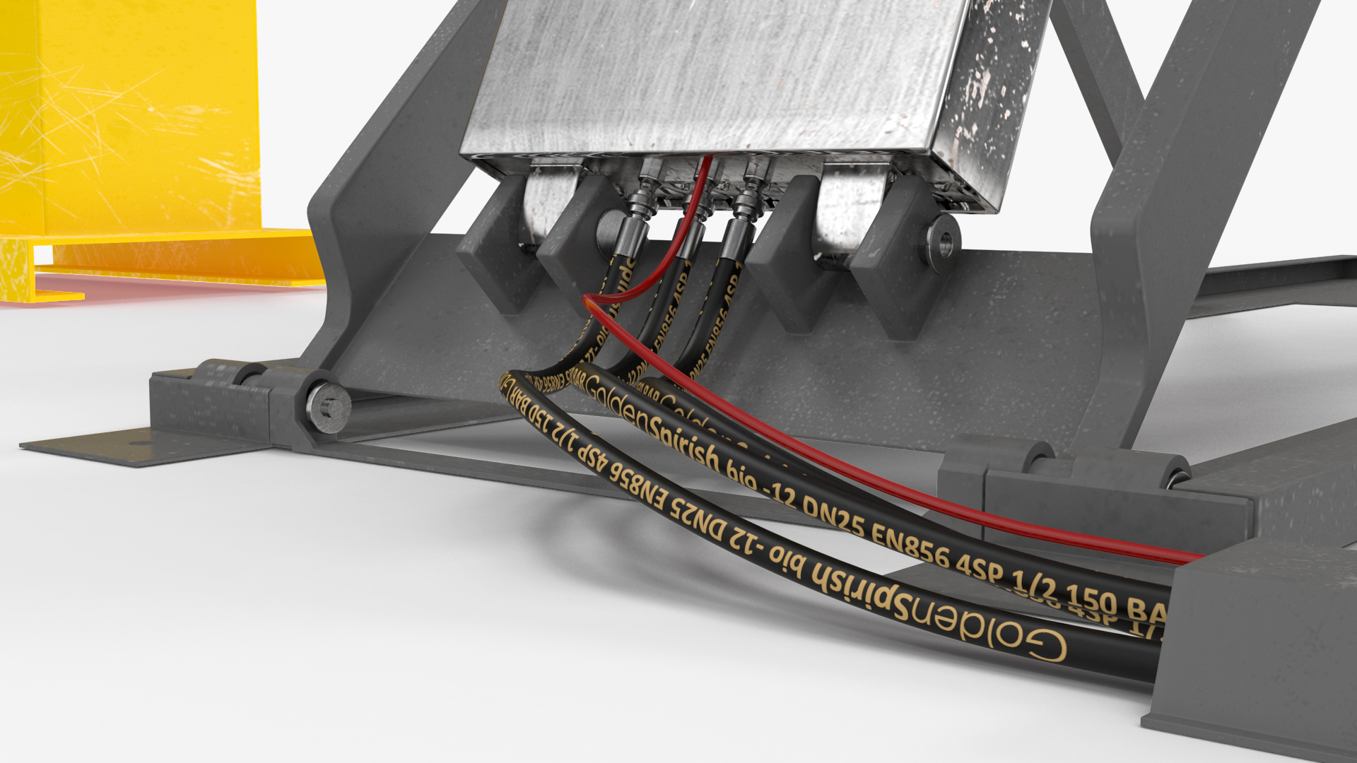 Industrial Car Lift 3D model