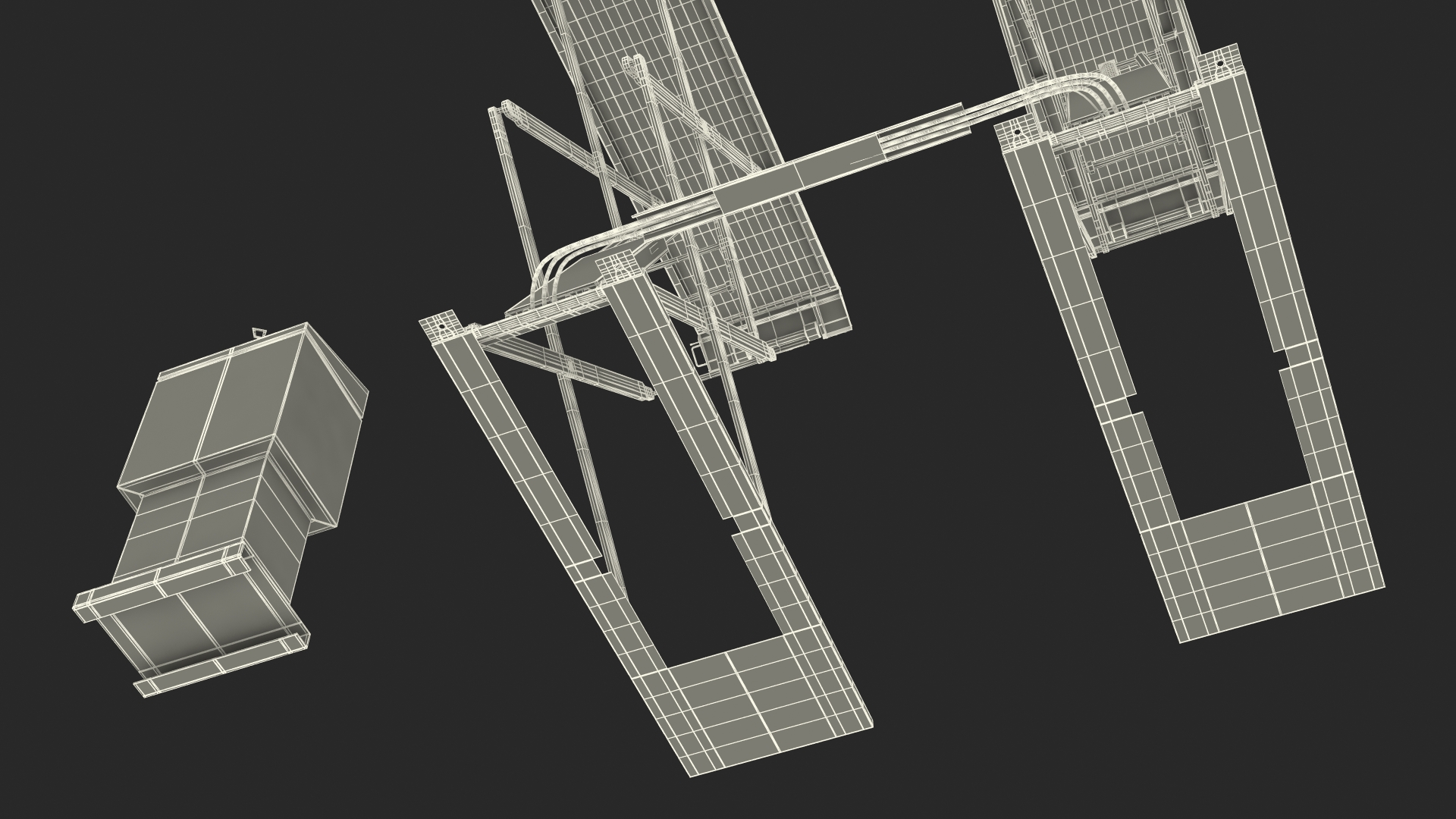 Industrial Car Lift 3D model