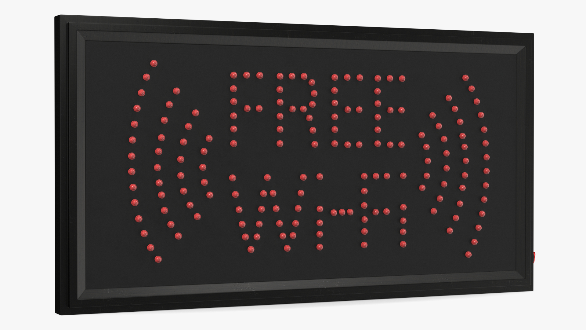 Free WiFi LED Sign Red Neon Light OFF 3D