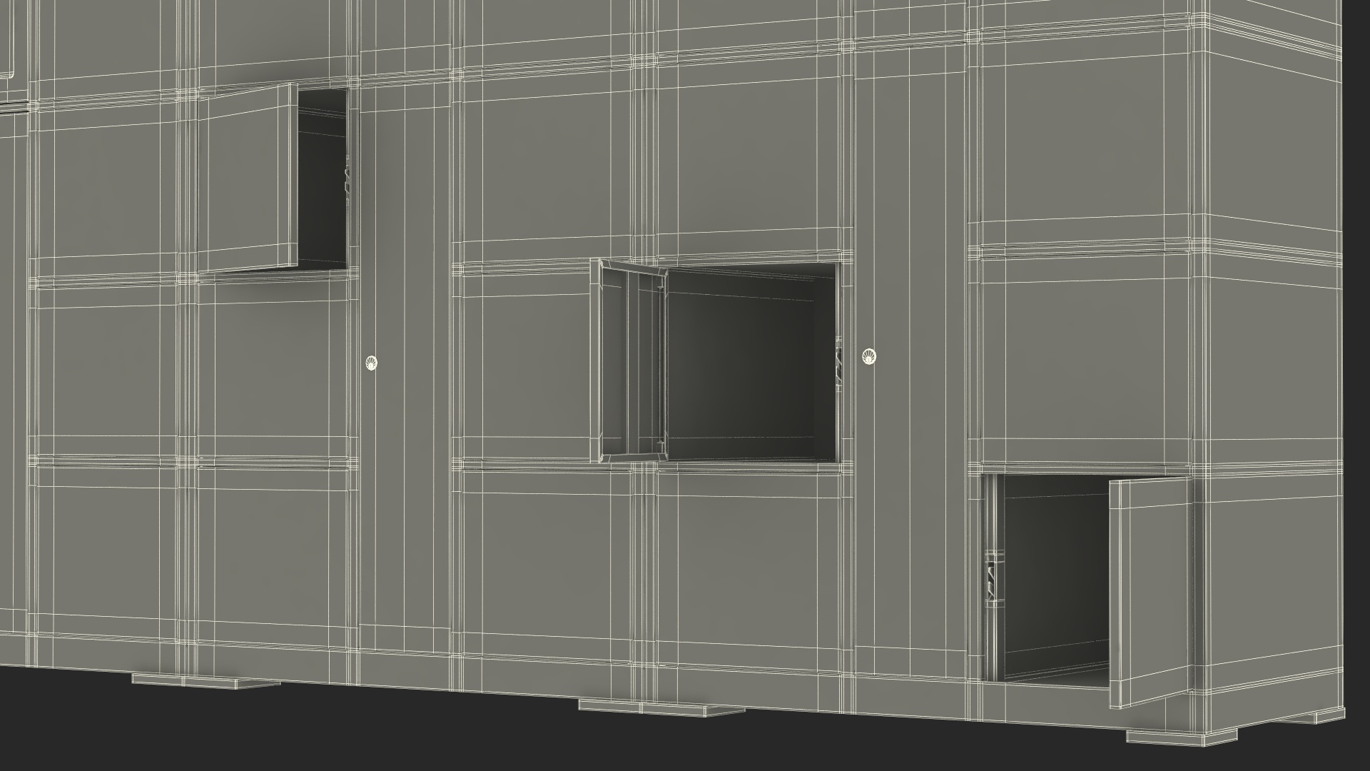 Automatic System Key Supermarket Blue 3D