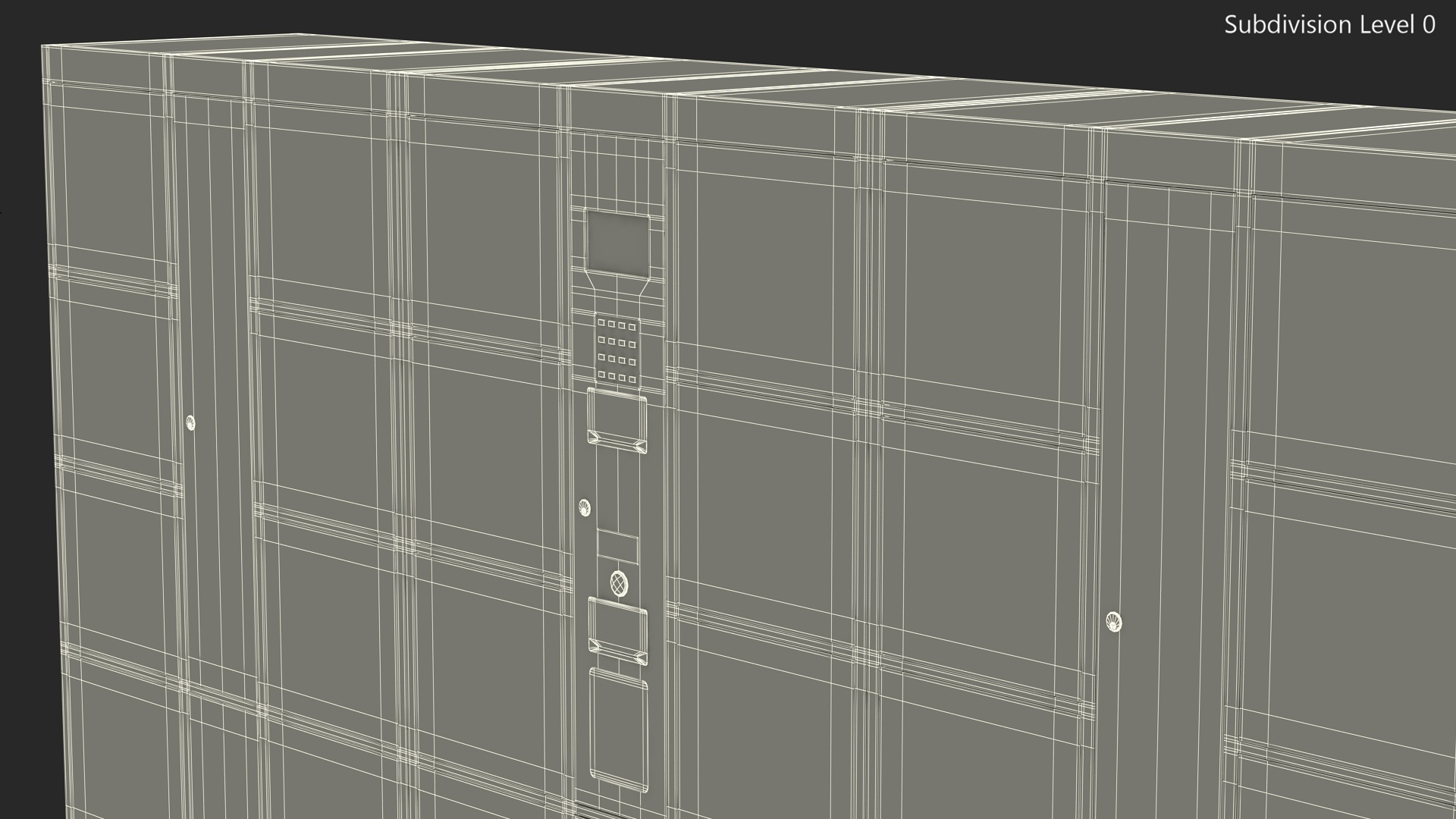 Automatic System Key Supermarket Blue 3D