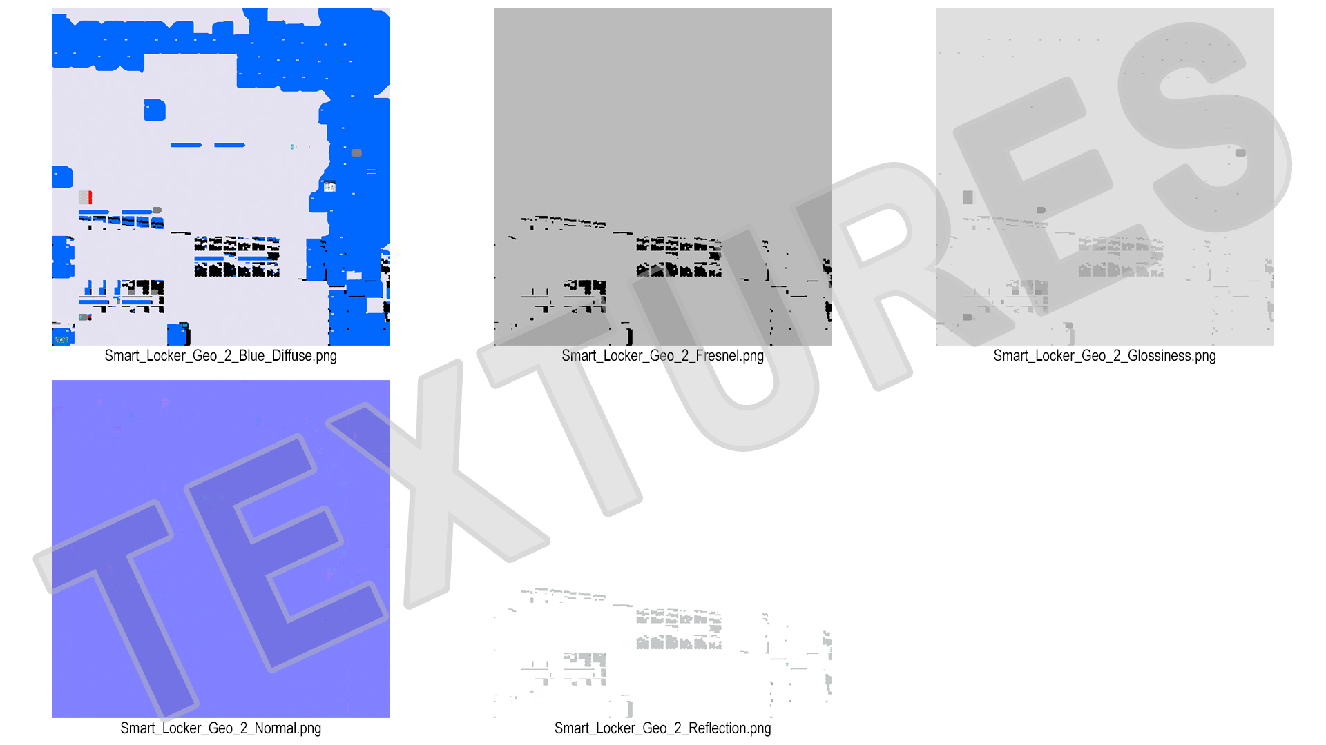 Automatic System Key Supermarket Blue 3D
