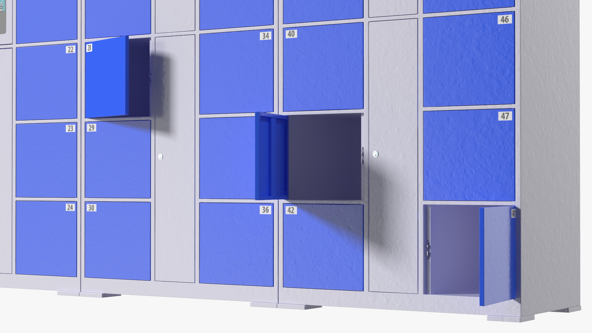 Automatic System Key Supermarket Blue 3D