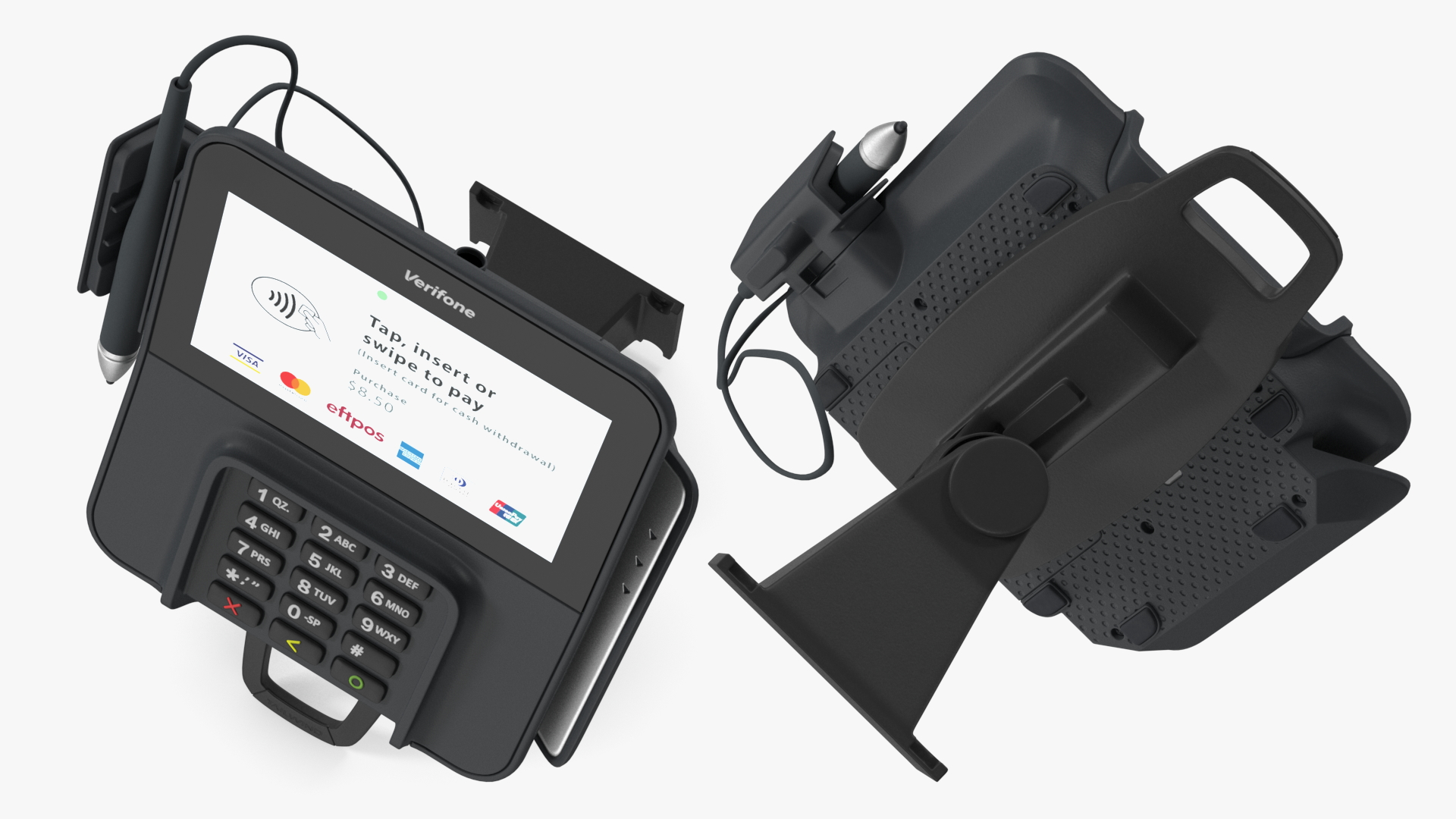 Verifone M400 Card Terminal Carrying Wall Bracket 3D model